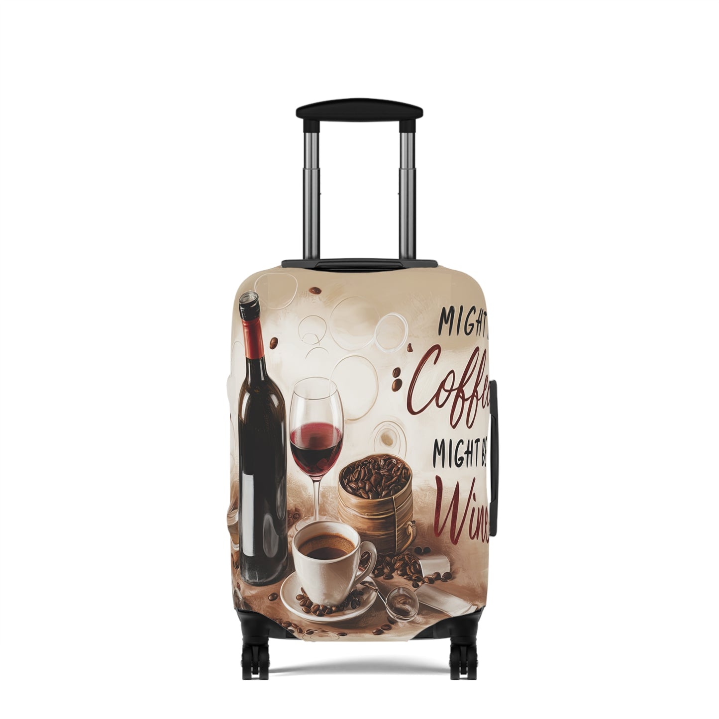 Luggage Cover, Might be Coffee might be Wine, awd-1707