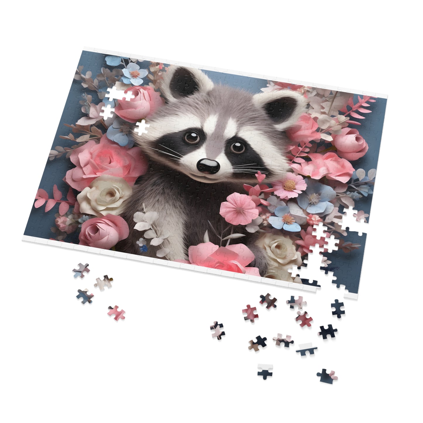 Jigsaw Puzzle, Racoon, Personalised/Non-Personalised (30, 110, 252, 500,1000-Piece)