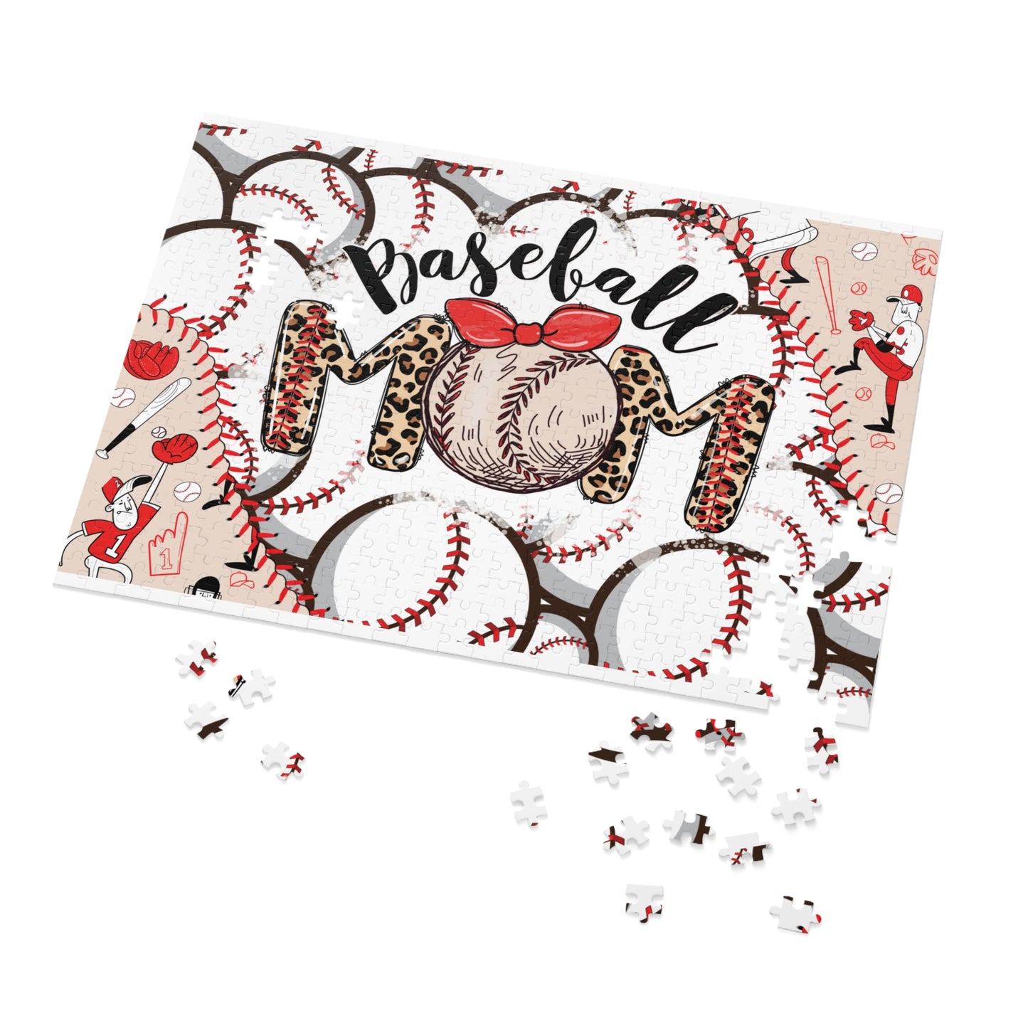 Jigsaw Puzzle in Tin, Baseball Mom, Personalised/Non-Personalised, awd-334 (30, 110, 252, 500,1000-Piece)