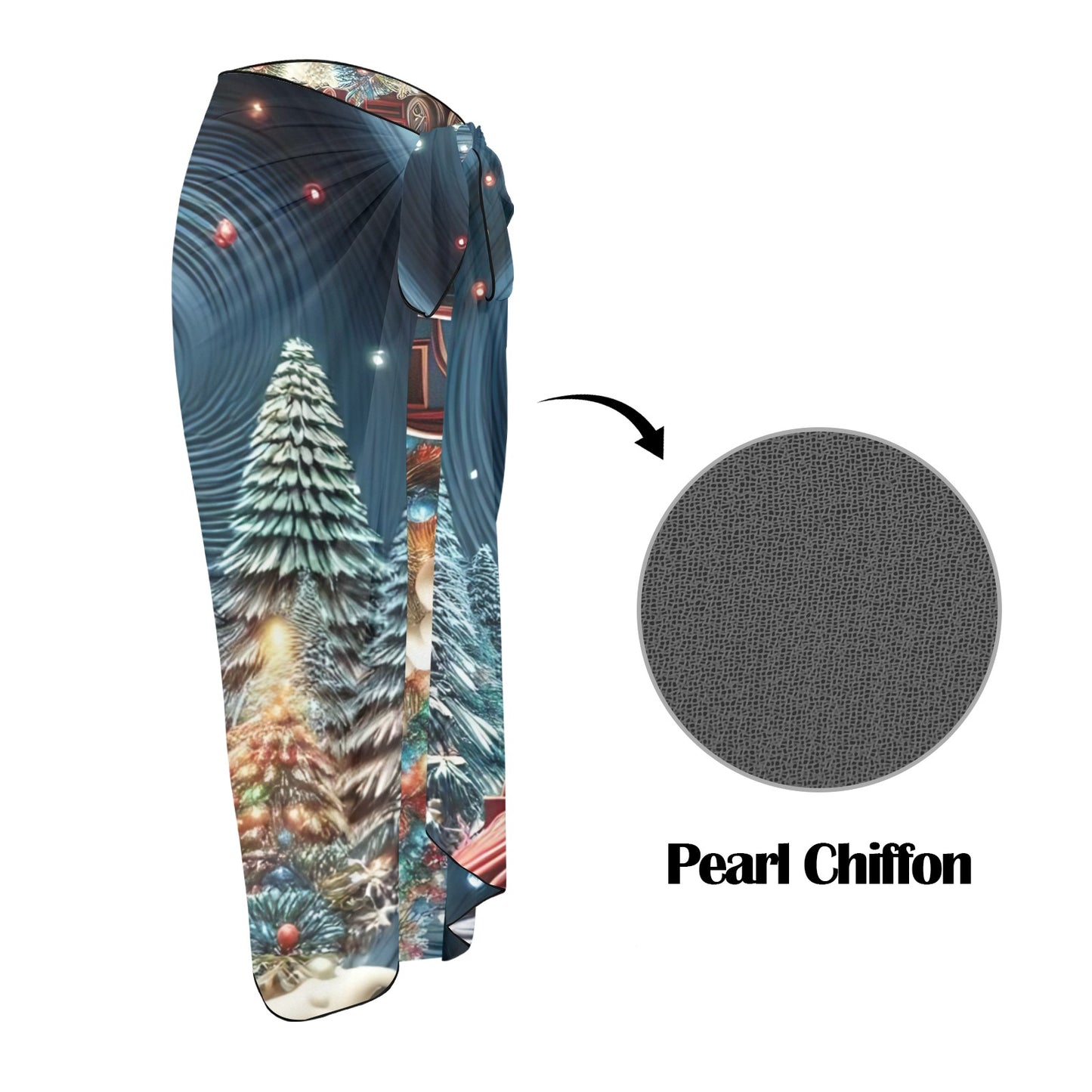 Christmas Scene14 Long Beach Sarong Wrap