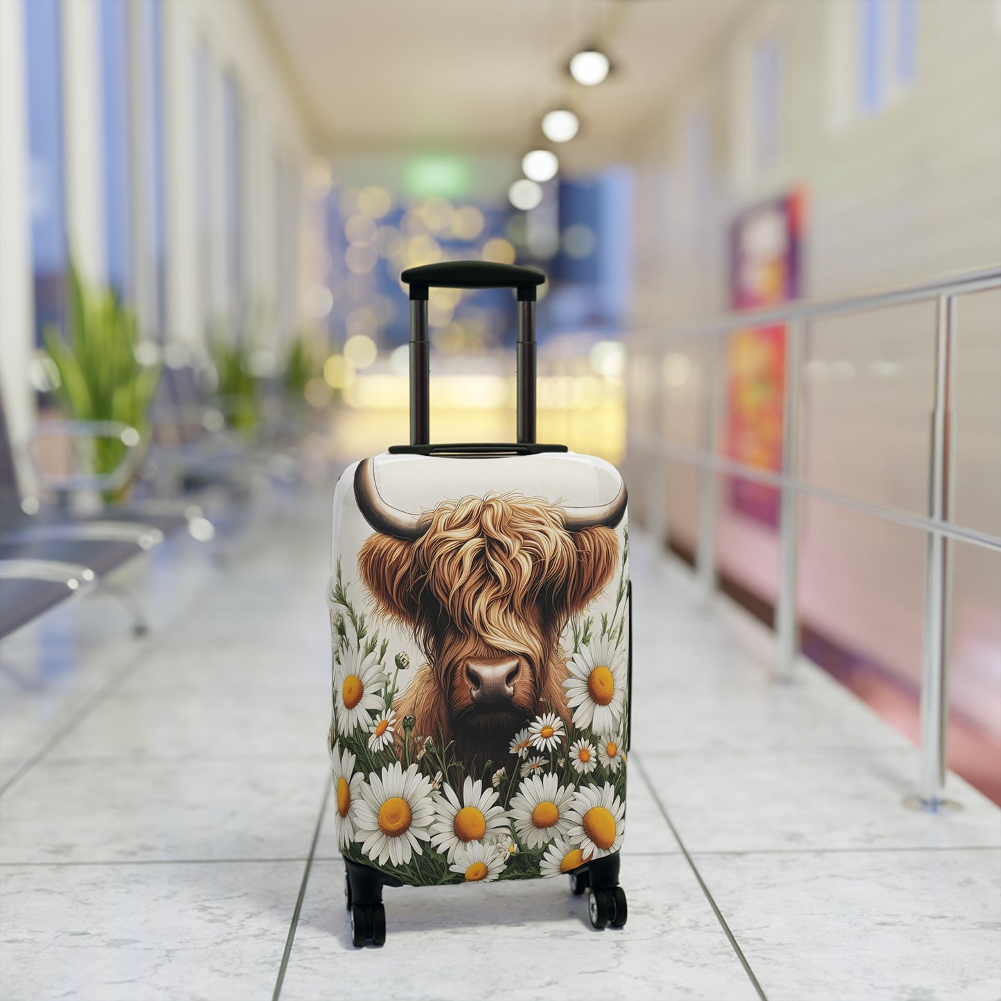 Luggage Cover, Highland Cow, awd-443