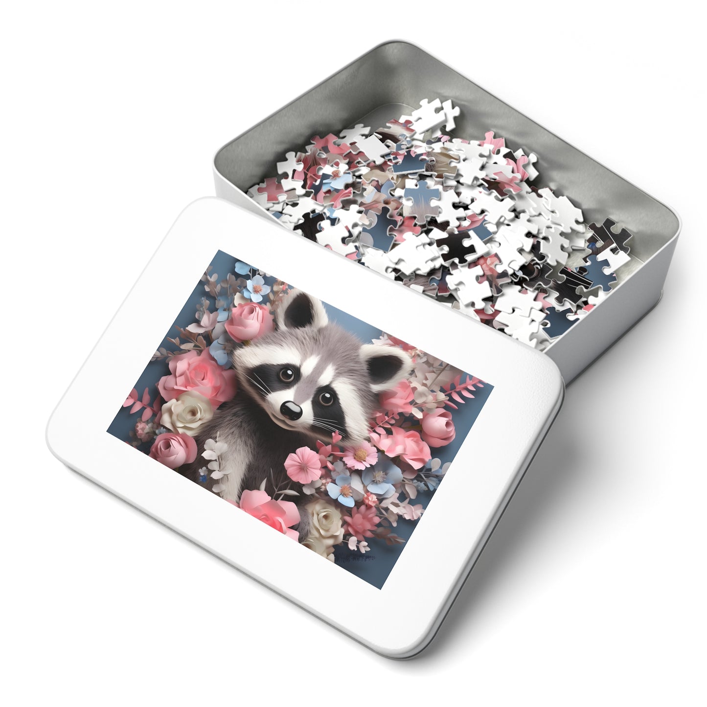 Jigsaw Puzzle, Racoon, Personalised/Non-Personalised (30, 110, 252, 500,1000-Piece)