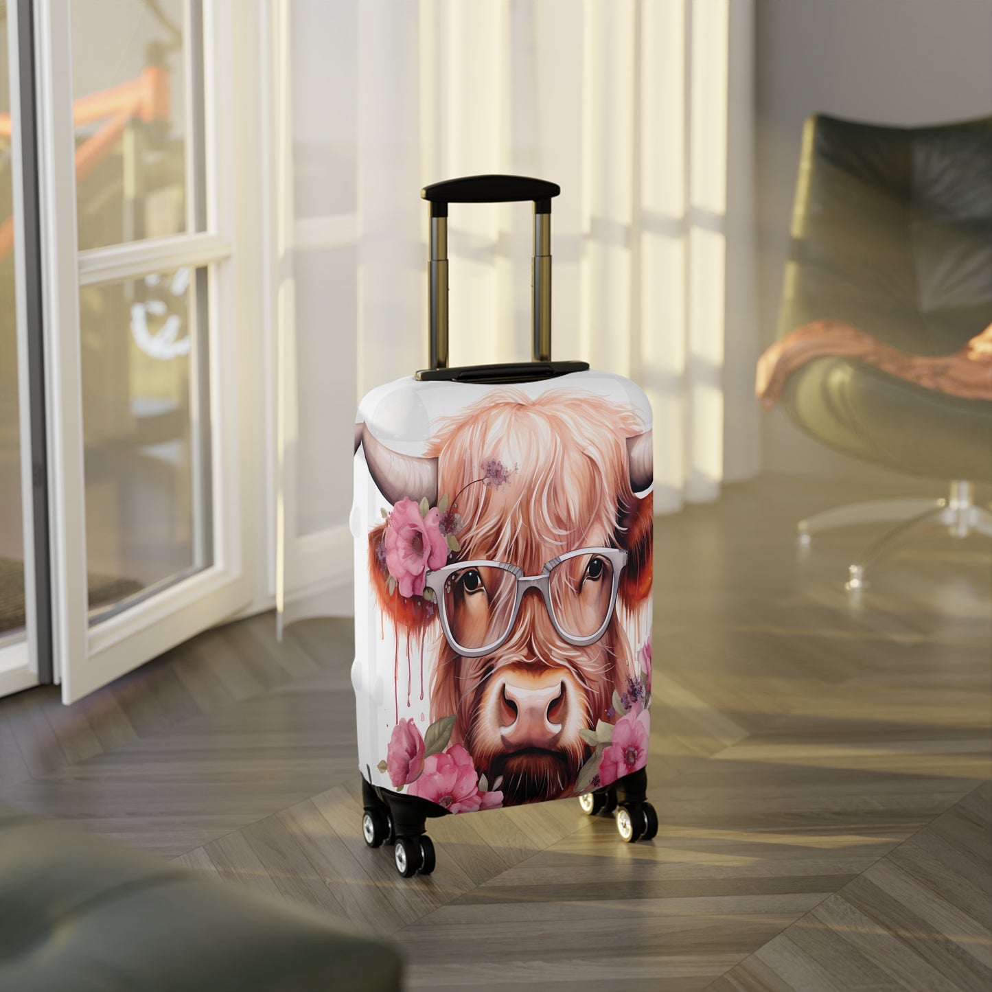 Luggage Cover, Highland Cow, awd-011