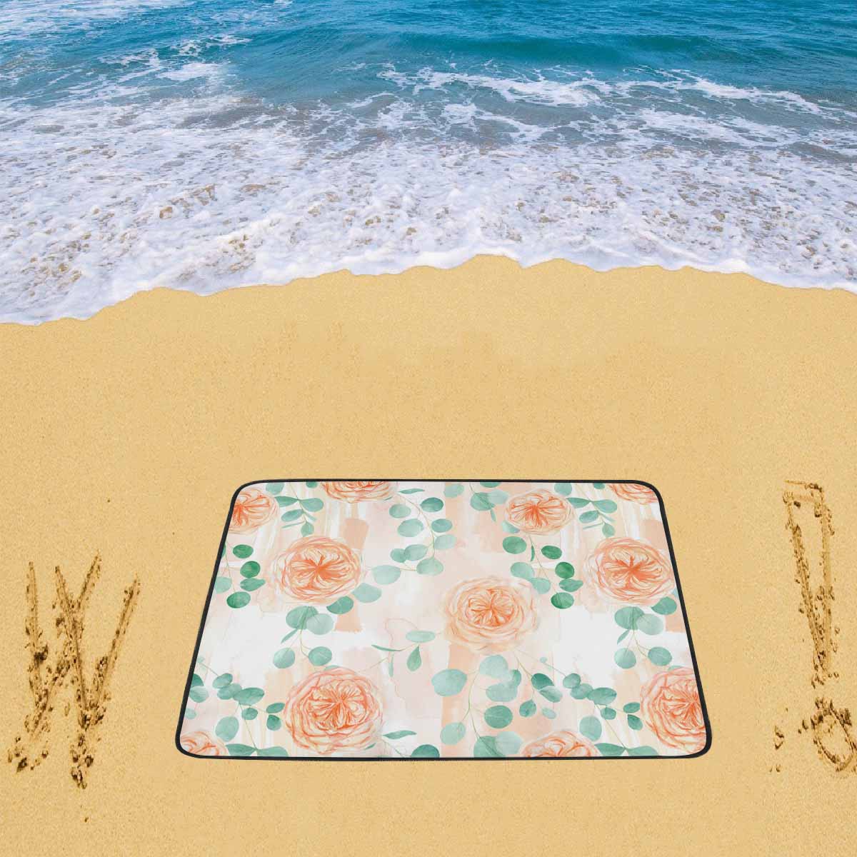 Roses and Eucalyptus  Beach Mats 78"x 60"