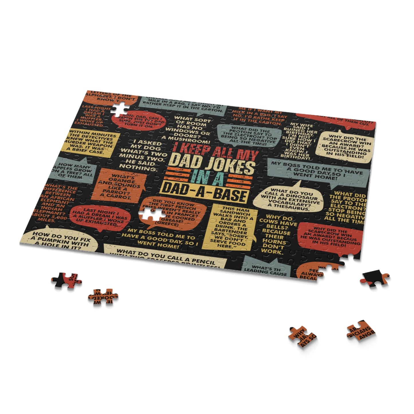 Personalised/Non-Personalised Puzzle, Dad Jokes (120, 252, 500-Piece)