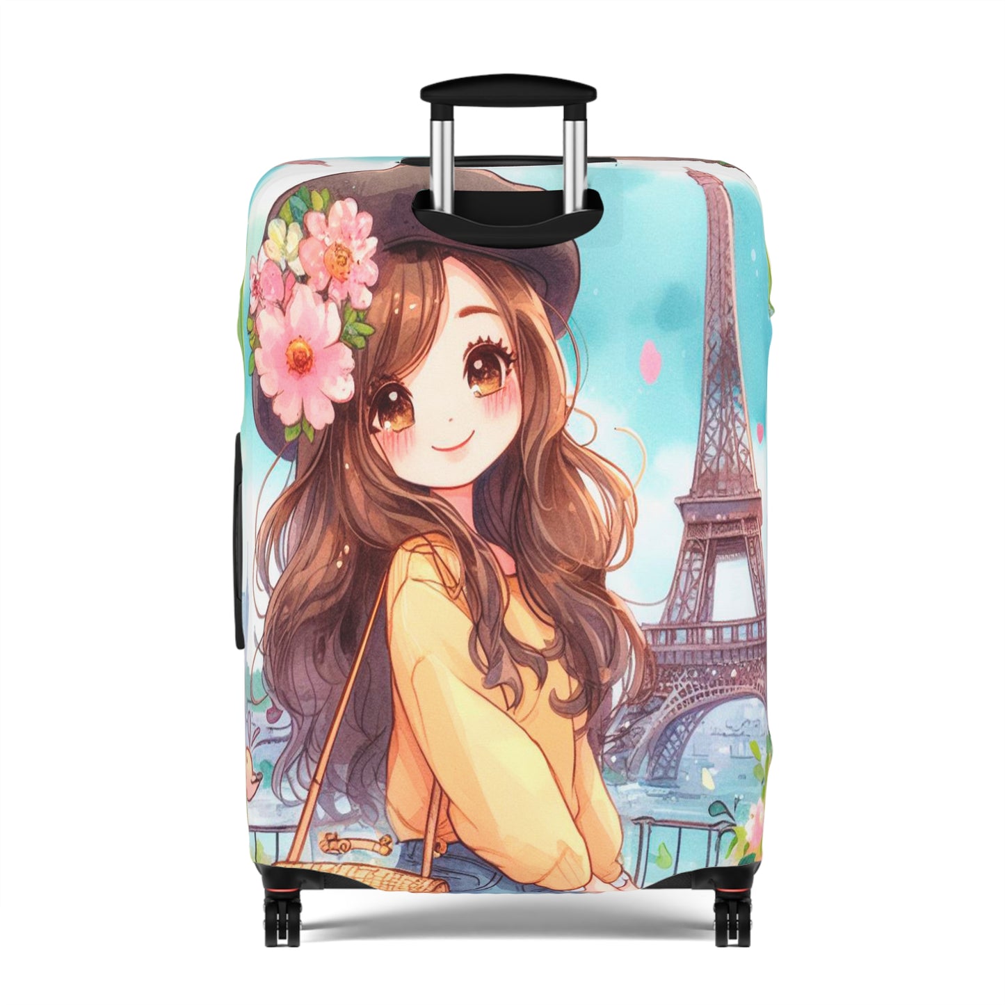 Luggage Cover, Just a Girl Who loves Travelling, awd-2106