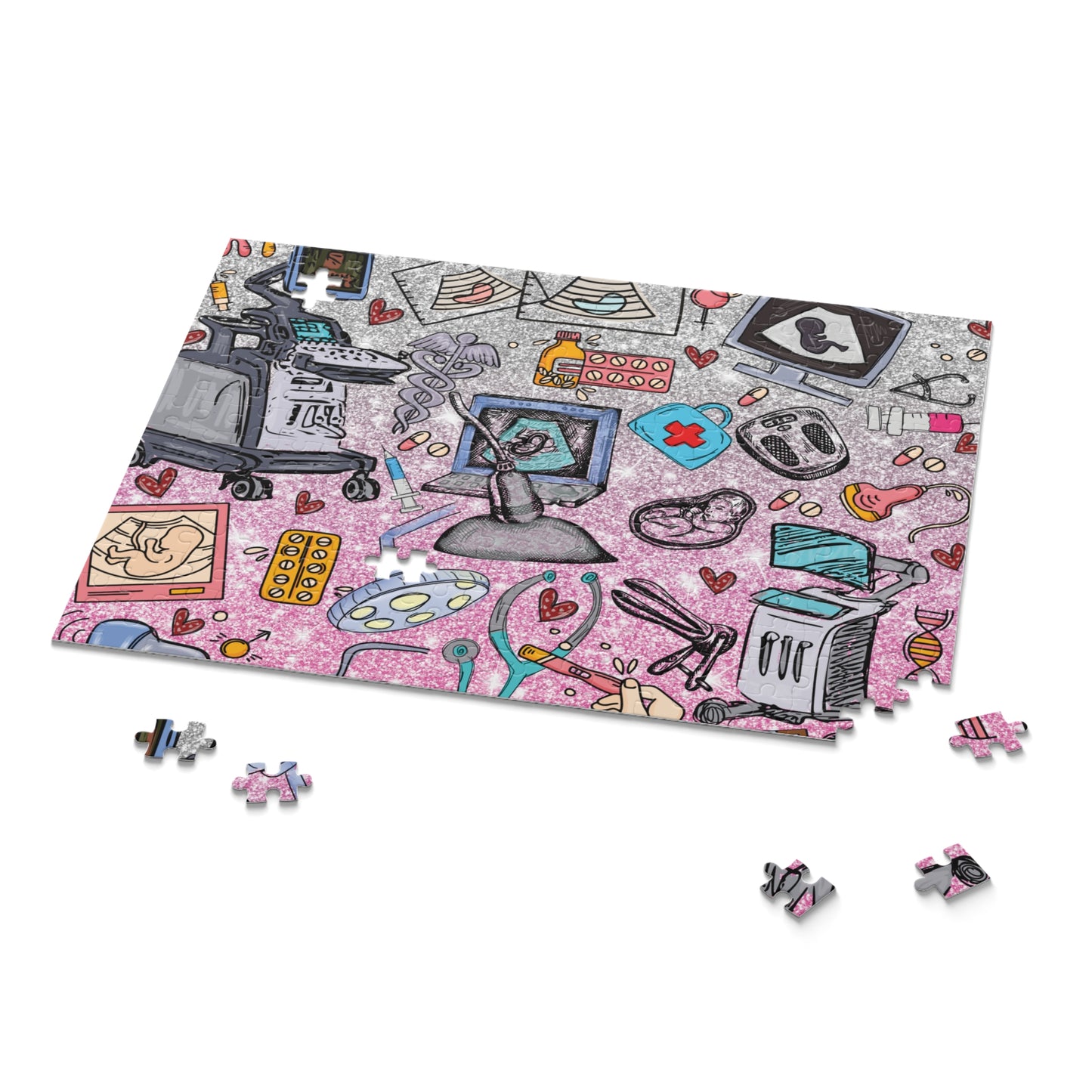 Personalised/Non-Personalised Puzzle, Ultrasound Tech (120, 252, 500-Piece)