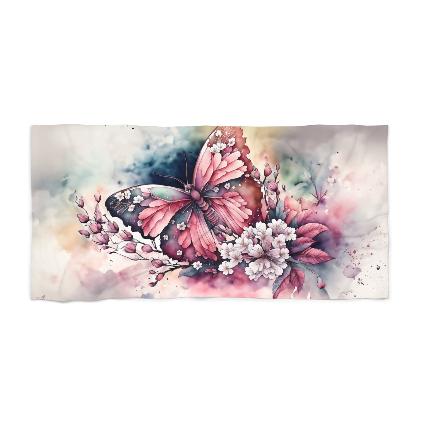 Beach Towel, Butterfly Dreams, Polycotton Towel, 2 sizes Available
