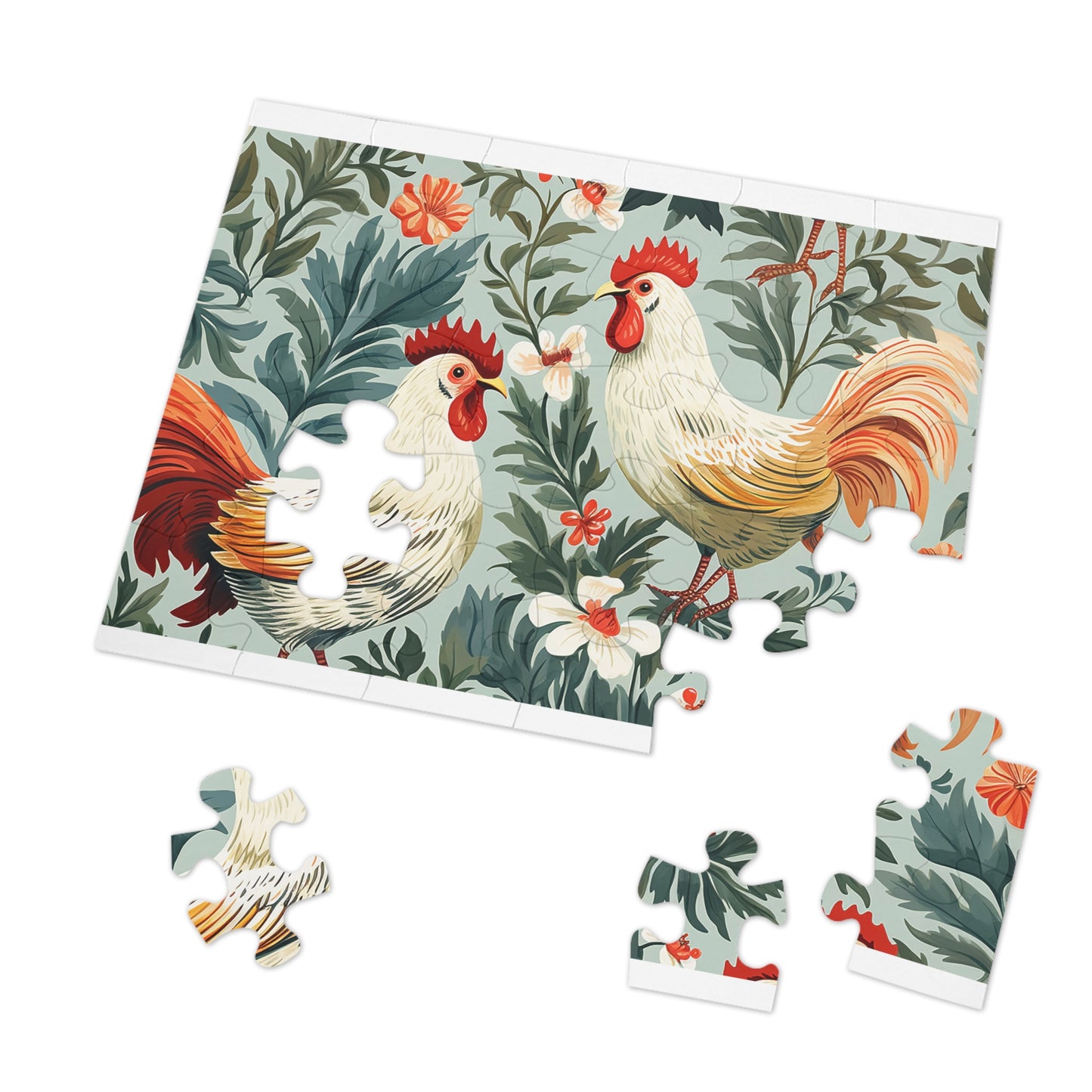 Jigsaw Puzzle, Chicken/Rooster, Personalised/Non-Personalised (30, 110, 252, 500,1000-Piece)