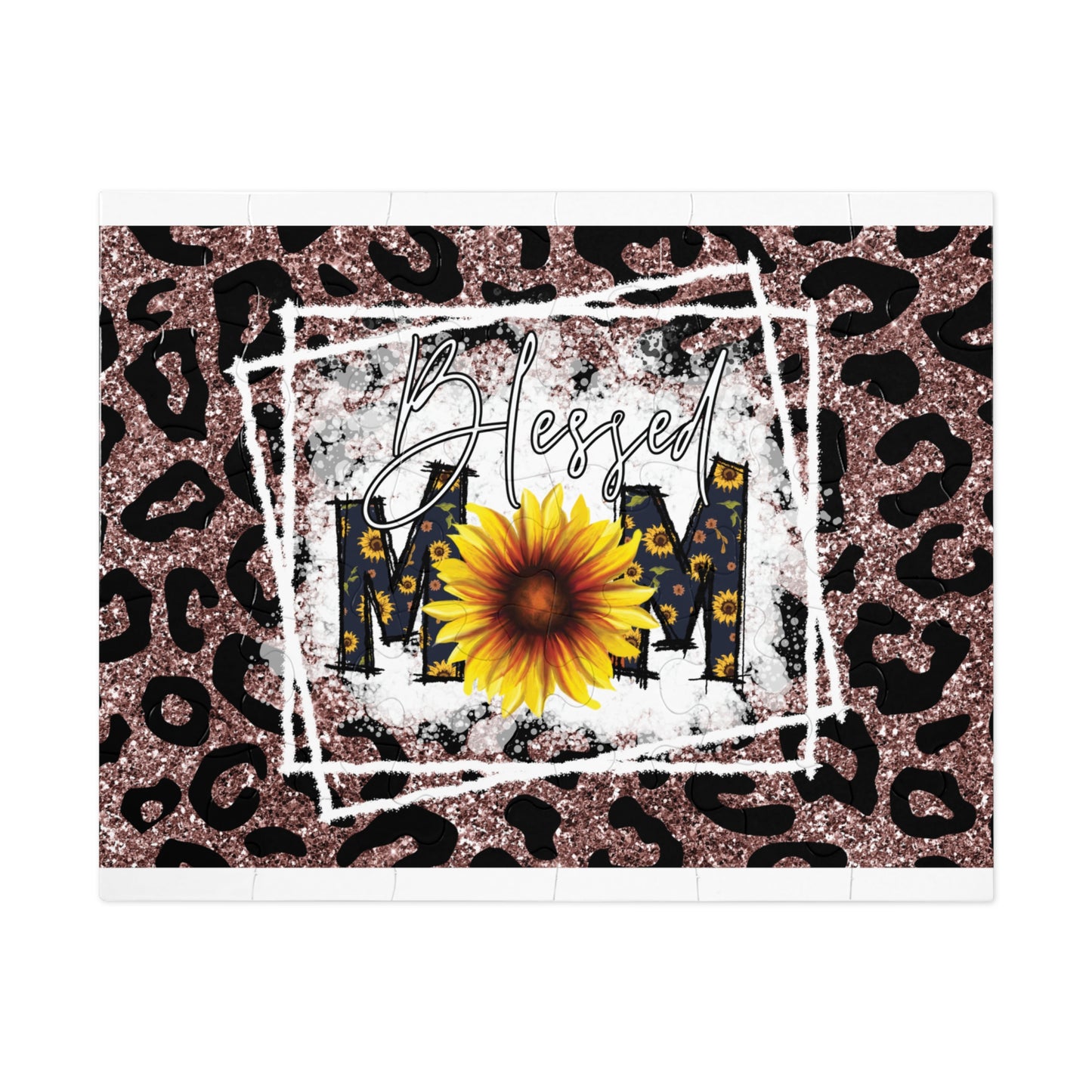 Jigsaw Puzzle, Sunflower, Mom, Personalised/Non-Personalised (30, 110, 252, 500,1000-Piece)