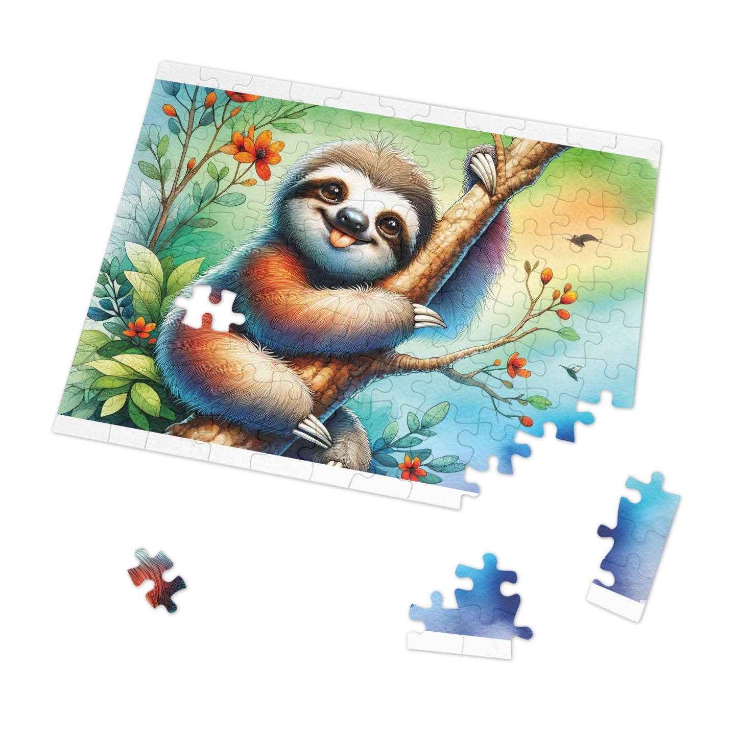 Jigsaw Puzzle, Sloth, Personalised/Non-Personalised (30, 110, 252, 500,1000-Piece)