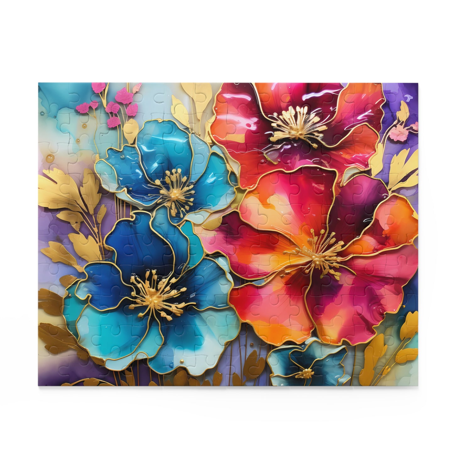 Personalised/Non-Personalised Puzzle, Floral (120, 252, 500-Piece)