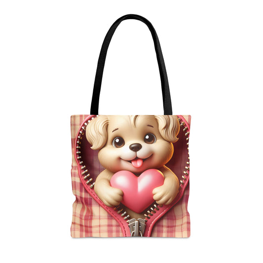 Tote Bag, Cute Dog, Personalised/Non-Personalised Tote bag