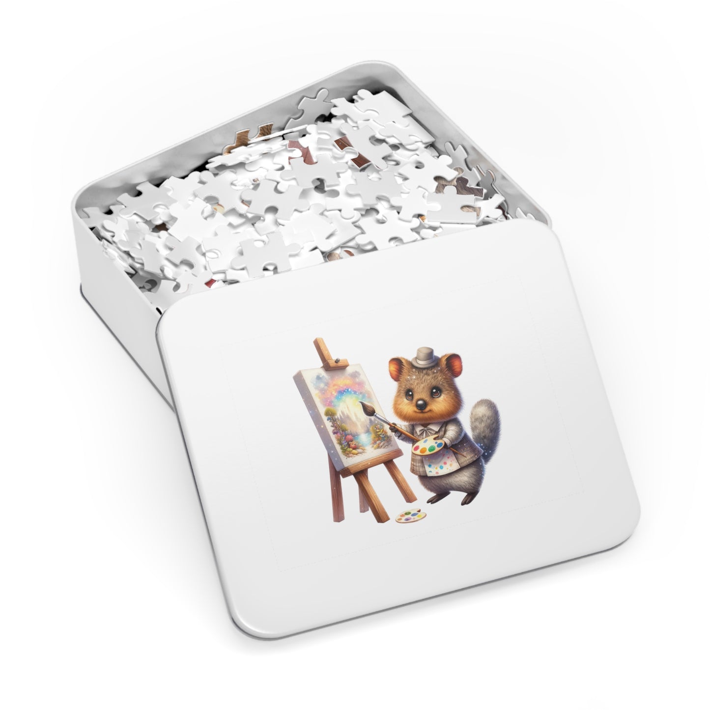 Jigsaw Puzzle in Tin, Australian Animals, Quokka, Personalised/Non-Personalised, awd-1328 (30, 110, 252, 500,1000-Piece)