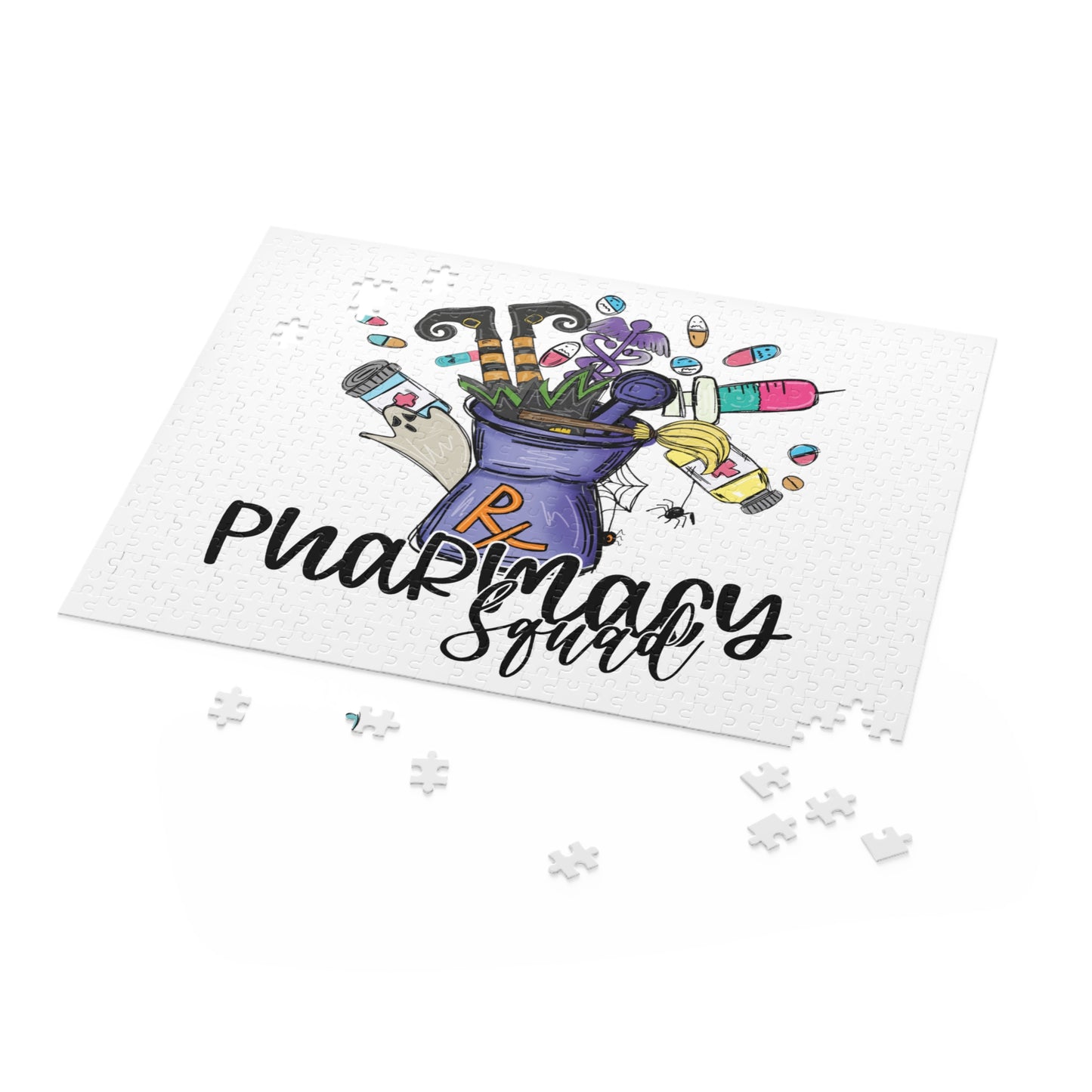 Personalised/Non-Personalised Puzzle, Halloween, Pharmacy Squad (120, 252, 500-Piece)