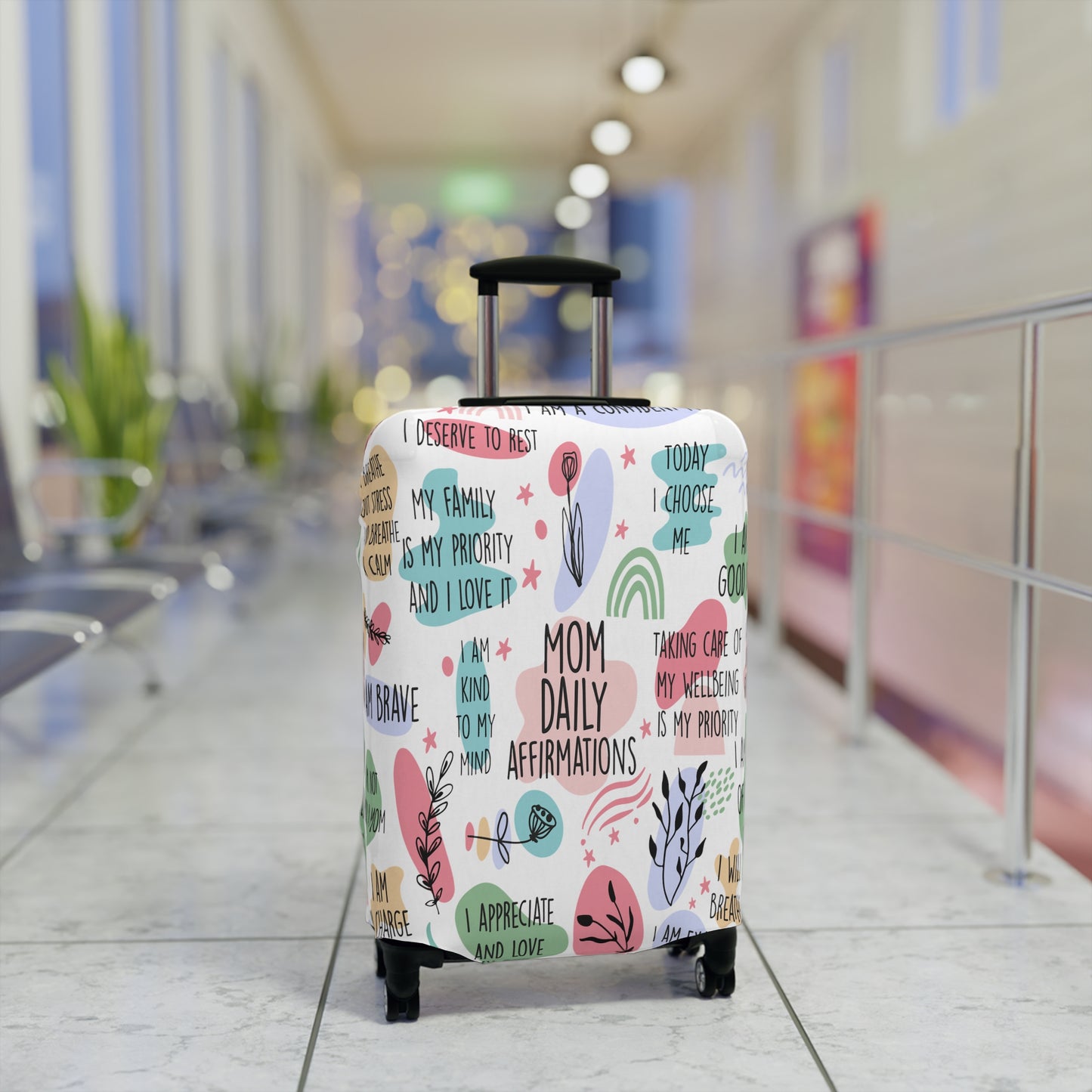 Luggage Cover, Mom Daily Affirmations, awd-1352