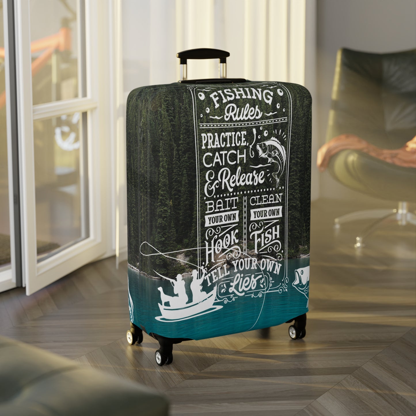 Luggage Cover, Fishing Rules, awd-513