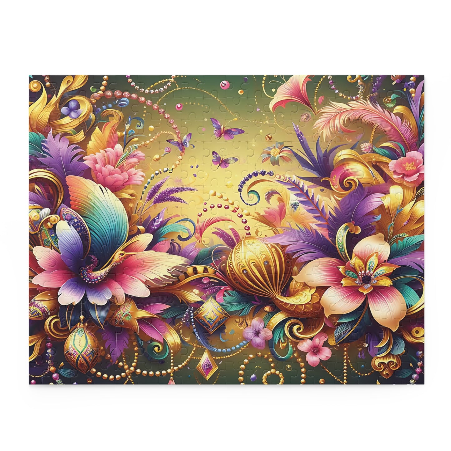 Personalised/Non-Personalised Puzzle, Floral (120, 252, 500-Piece)