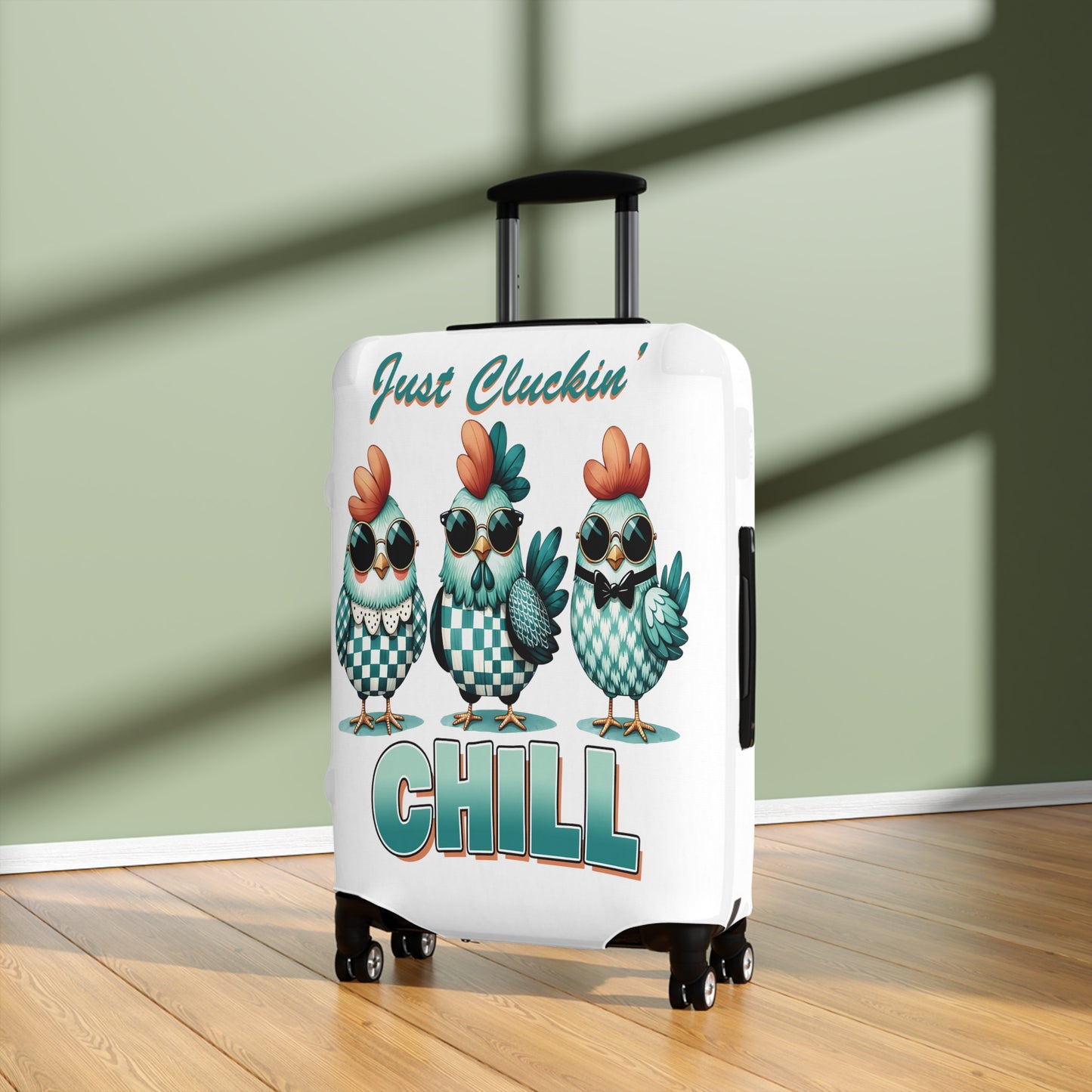 Luggage Cover, Chicken, Just Cluckin' Chill, awd-1255