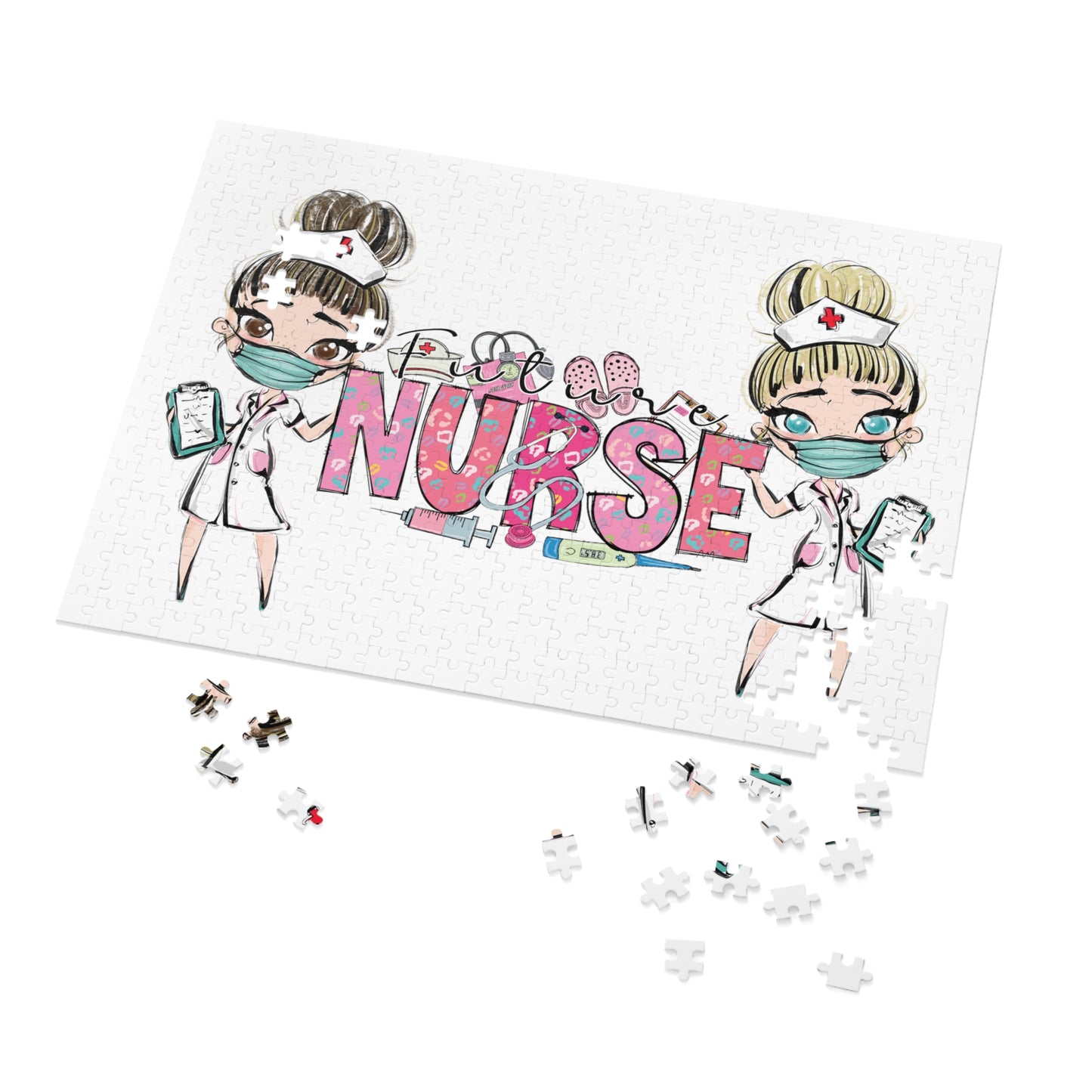 Puzzle, Nurse, Future Nurse Personalised/Non-Personalised (30, 110, 252, 500,1000-Piece) awd-619