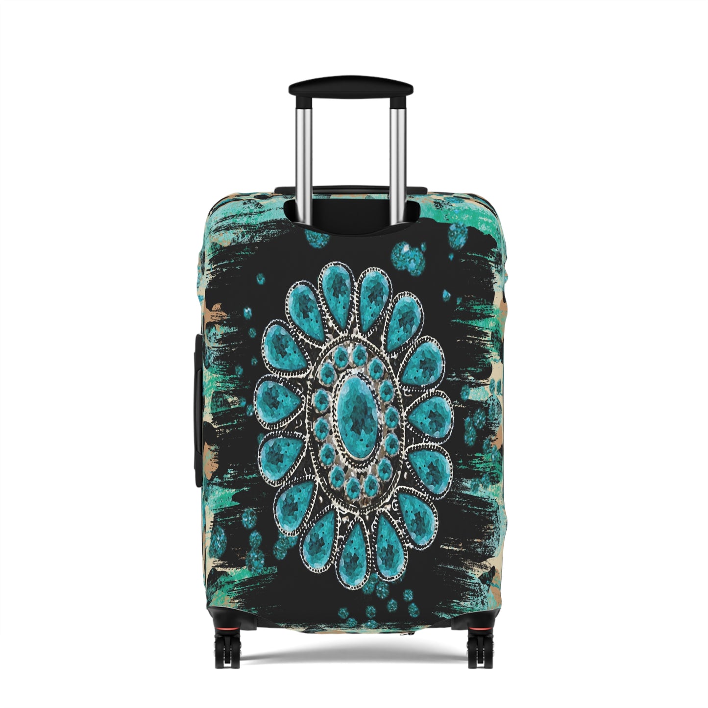 Luggage Cover, Country and Western, Turquoise, awd-038