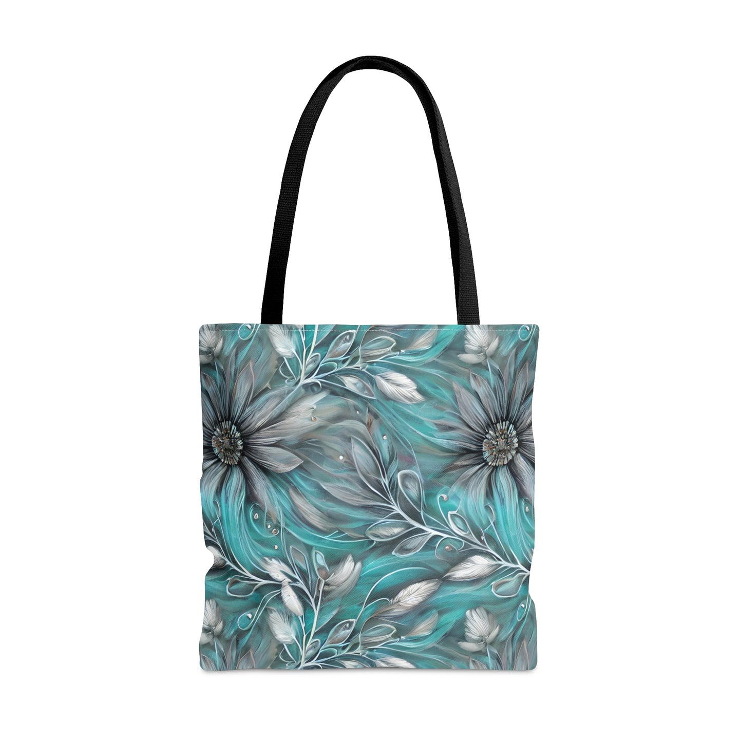 Tote Bag, Elegant Greenery Floral Tote Bag