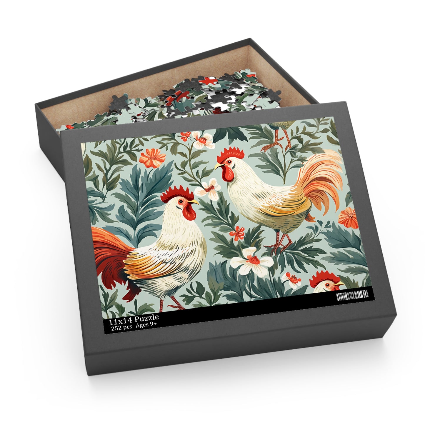 Personalised/Non-Personalised Puzzle, Chickens/Rooster (120, 252, 500-Piece)