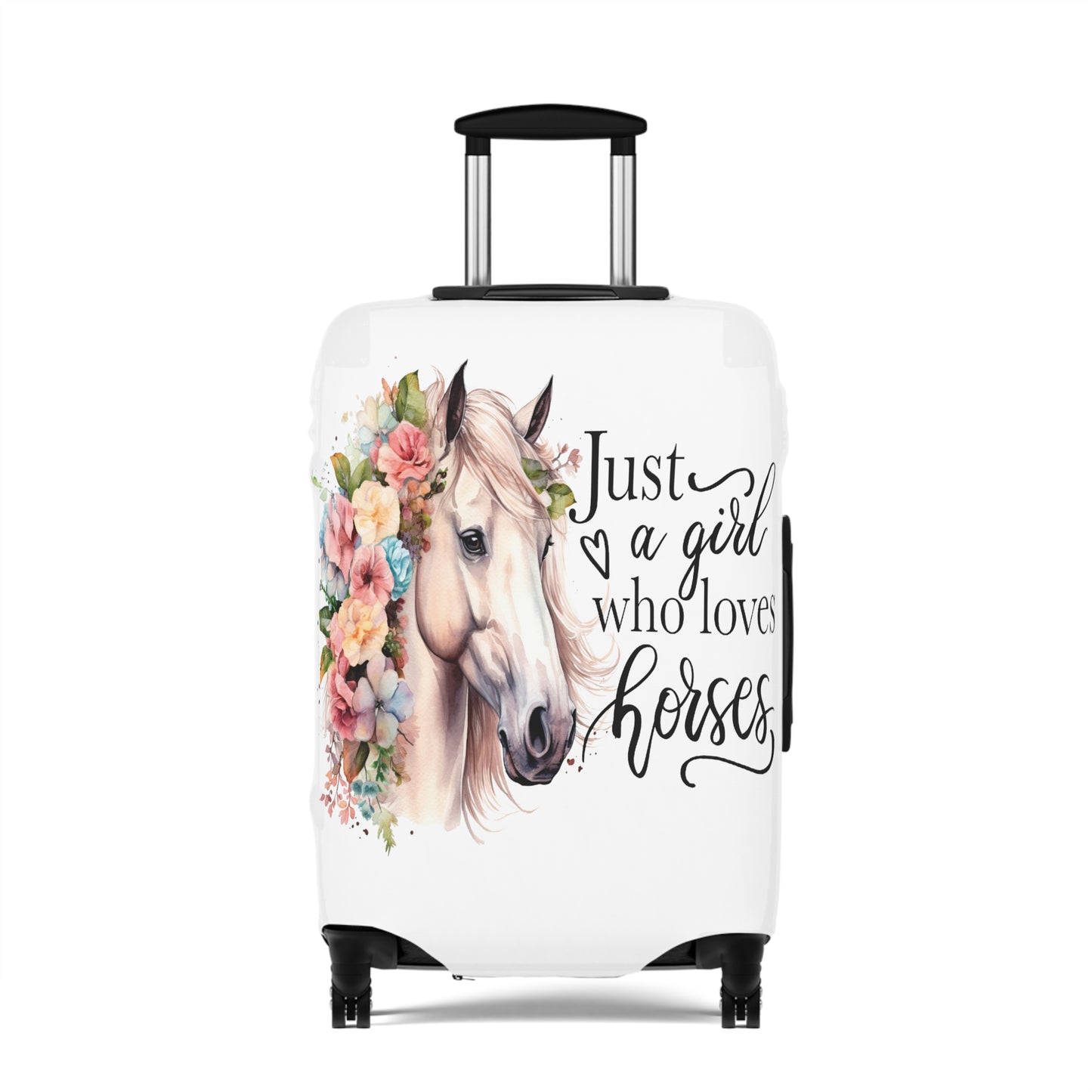 Luggage Cover, Just a Girl Who Loves Horses, awd-1075