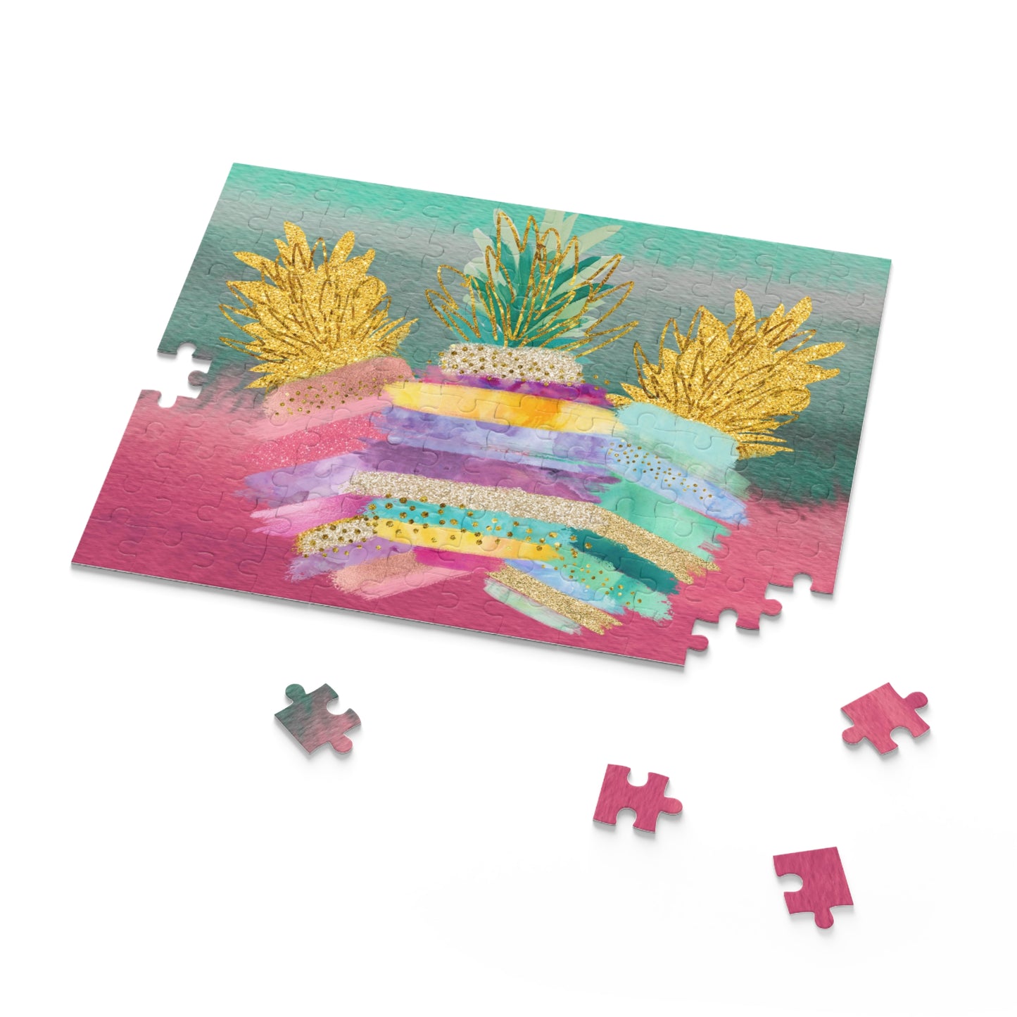 Personalised/Non-Personalised Puzzle, Pineapples (120, 252, 500-Piece)