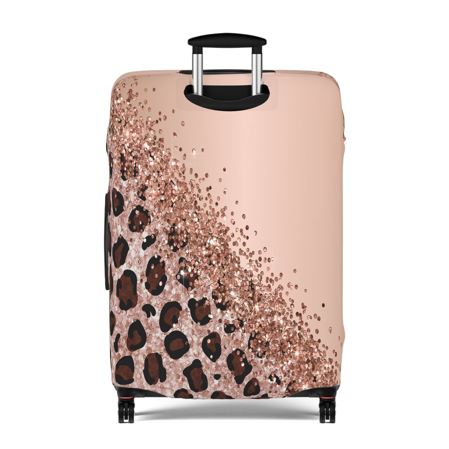 Luggage Cover, Leopard Print, Rose Gold, awd-1659