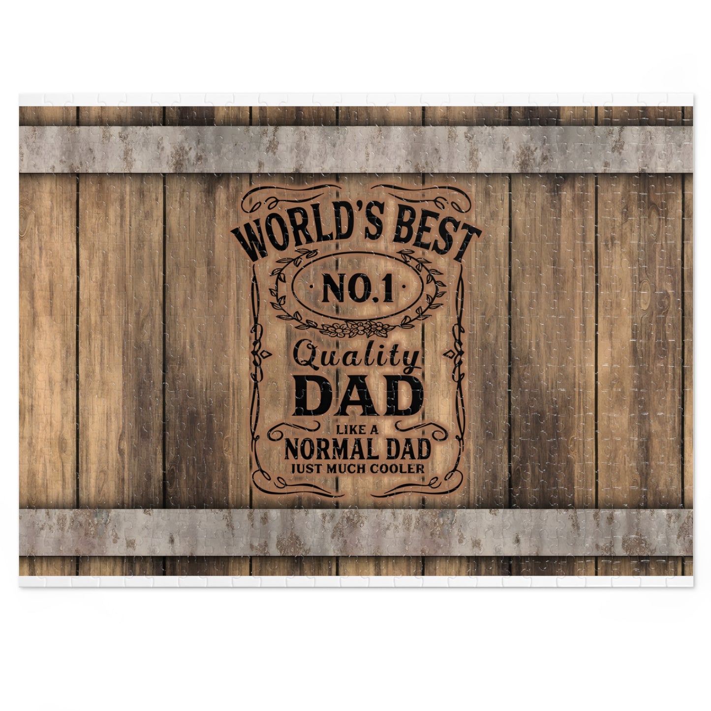 Puzzle, Dad, World's Best Dad, Personalised/Non-Personalised (30, 110, 252, 500,1000-Piece) awd-573