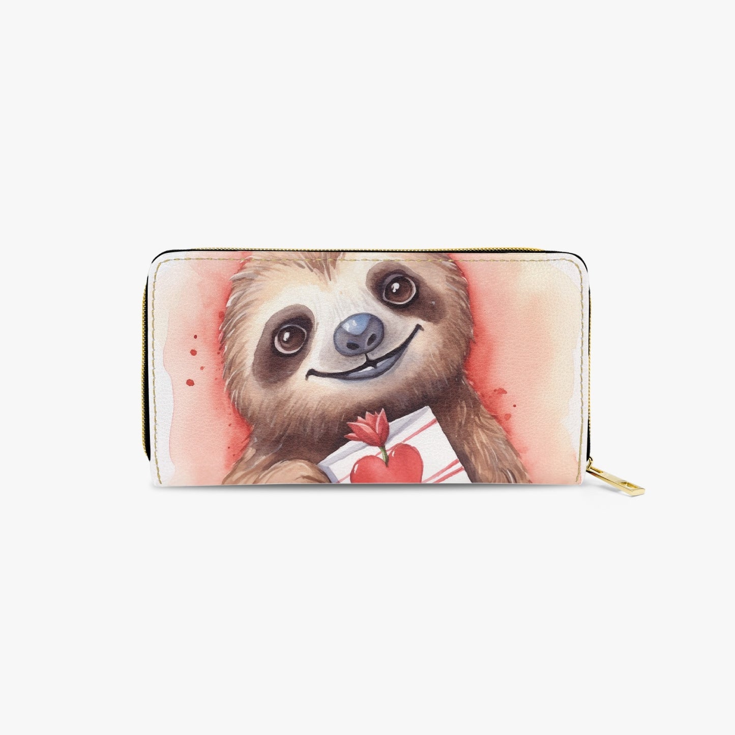 Long Type Zipper Purse - Sloth