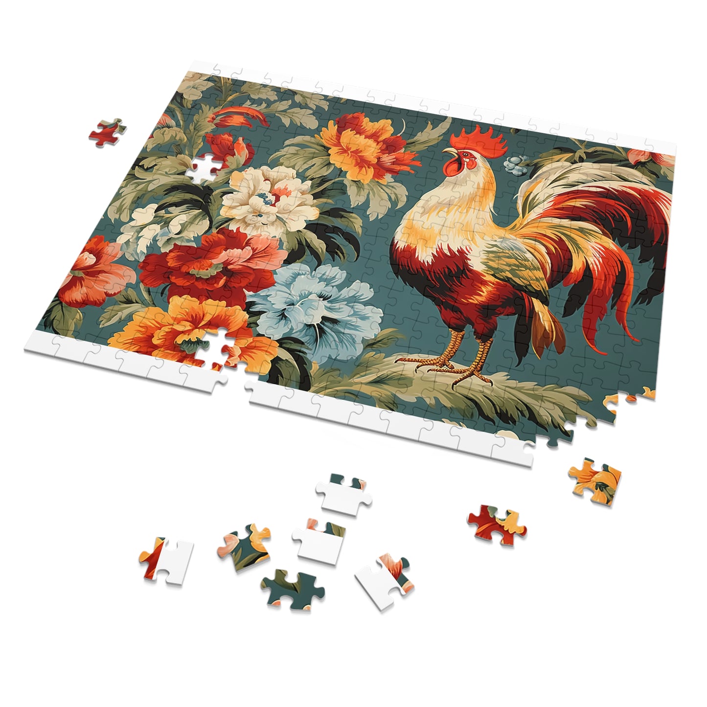 Jigsaw Puzzle, Chicken/Rooster, Personalised/Non-Personalised (30, 110, 252, 500,1000-Piece)