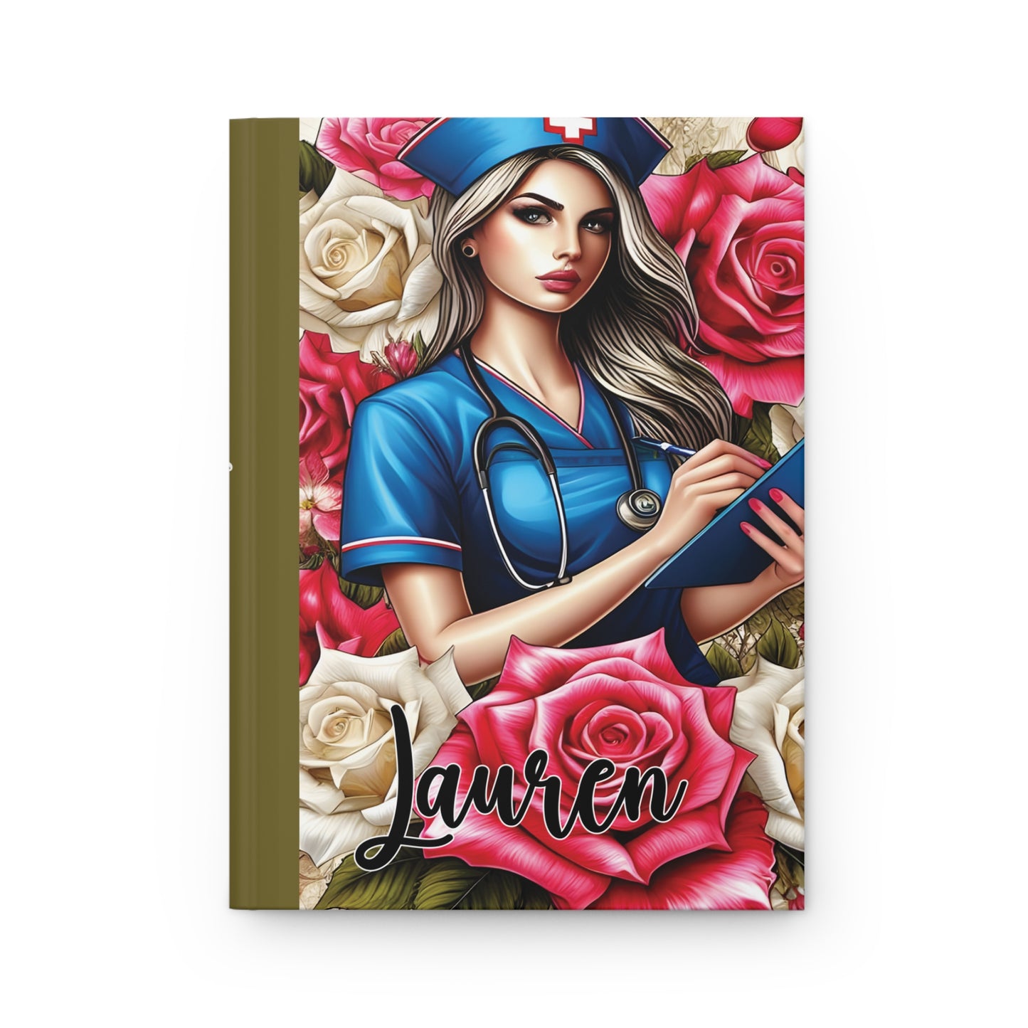 Personalised Hardcover Journal Matte, Nurse, awd-1429