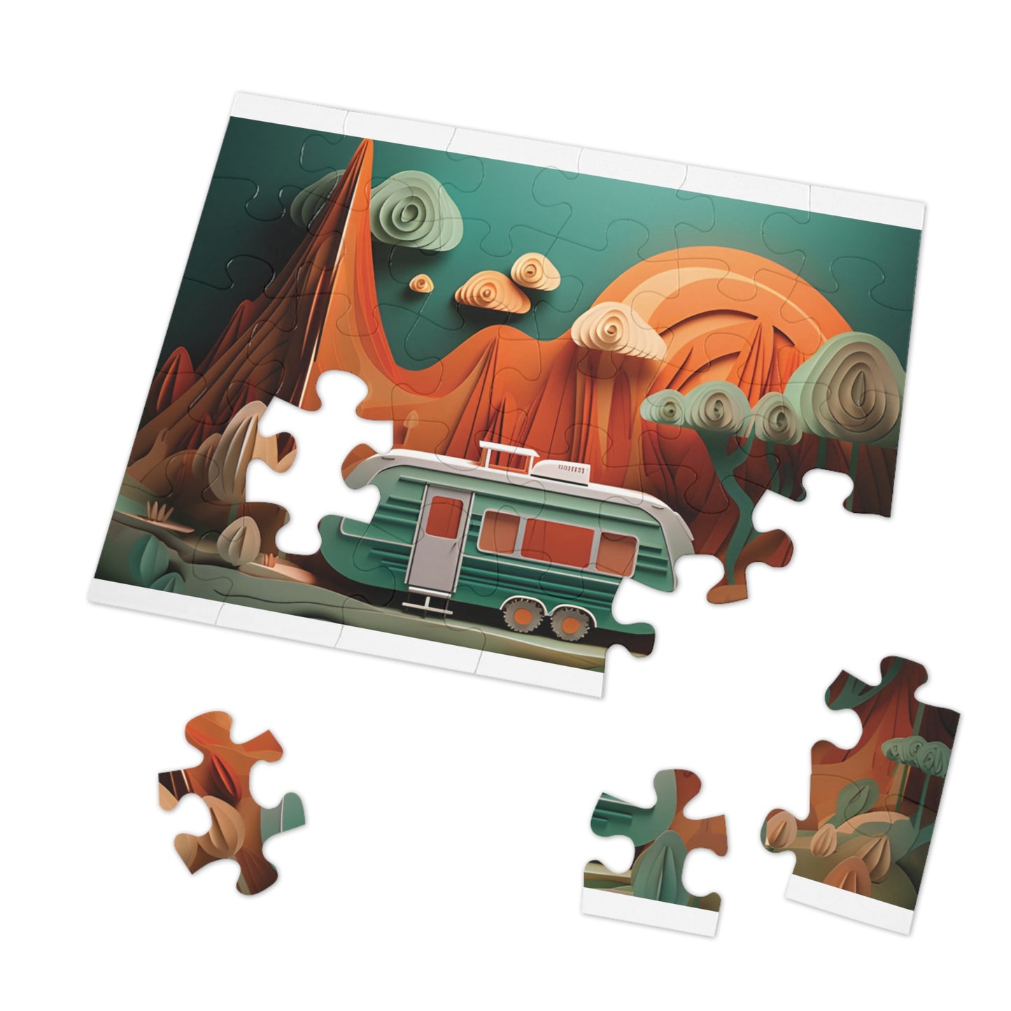 Puzzle, Caravan, Personalised/Non-Personalised (30, 110, 252, 500,1000-Piece) awd-pt-560