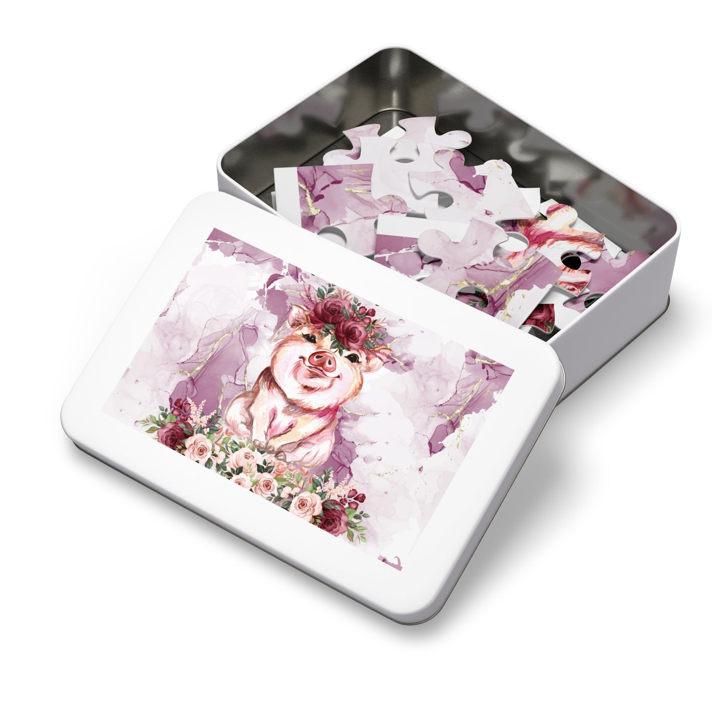 Jigsaw Puzzle, Pig, Personalised/Non-Personalised (30, 110, 252, 500,1000-Piece)