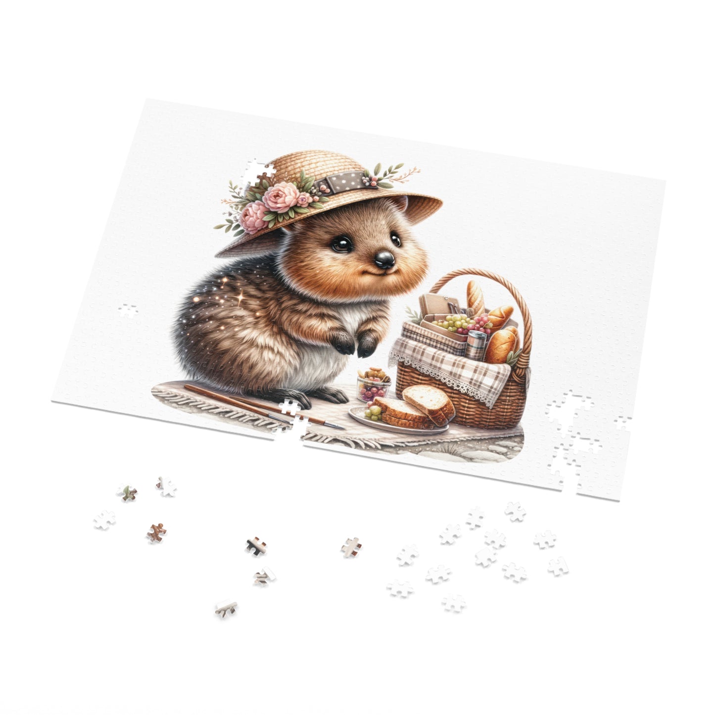 Jigsaw Puzzle in Tin, Australian Animals, Quokka, Personalised/Non-Personalised, awd-1330 (30, 110, 252, 500,1000-Piece)