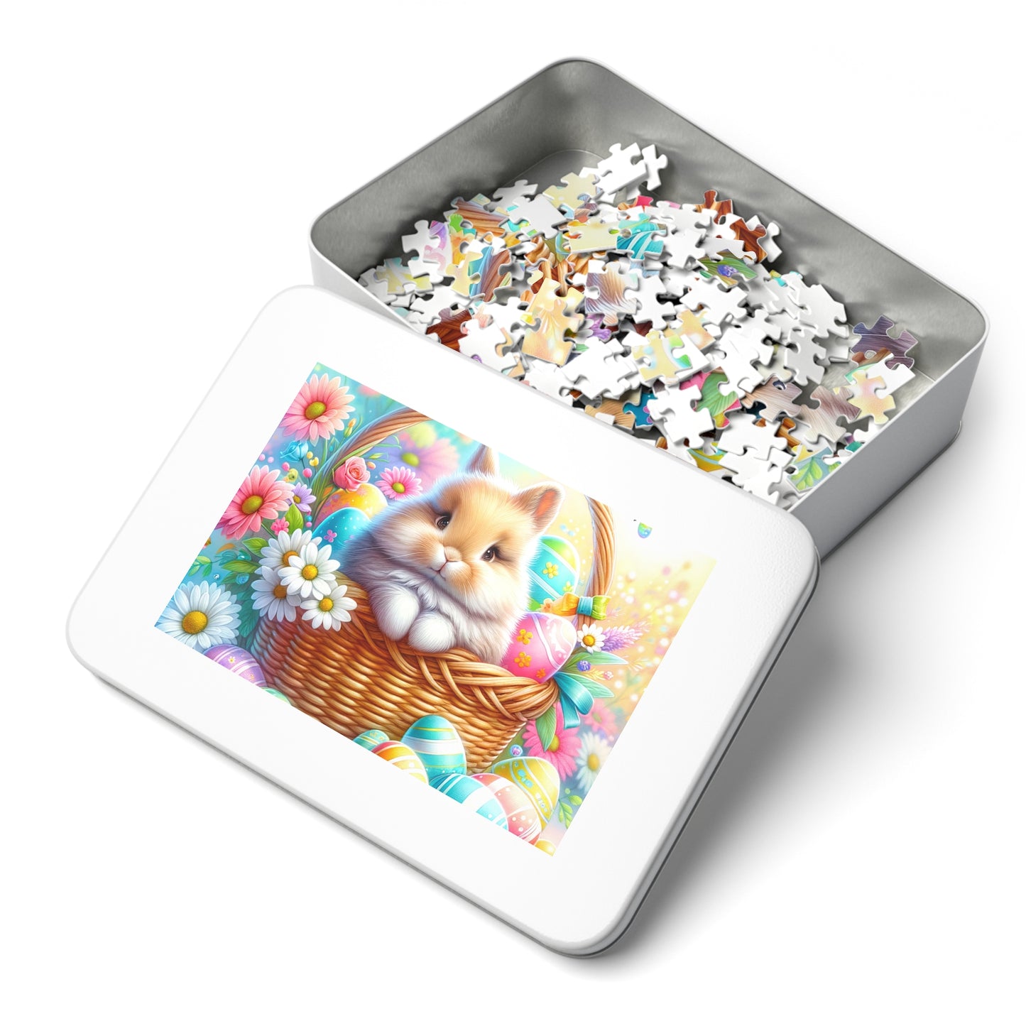 Puzzle, Easter, Rabbit, Personalised/Non-Personalised (30, 110, 252, 500,1000-Piece) awd-621