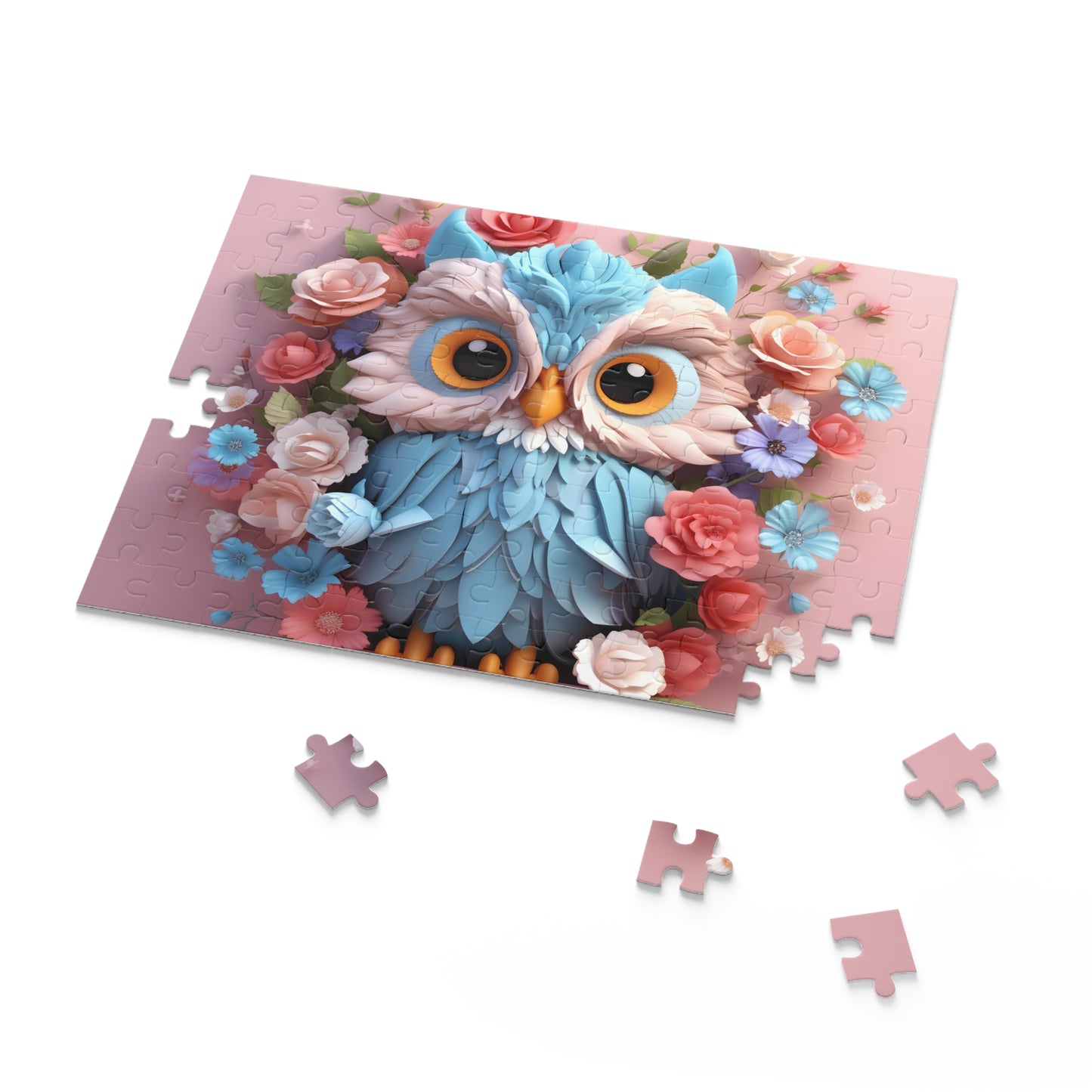 Personalised/Non-Personalised Puzzle, Owl (120, 252, 500-Piece)