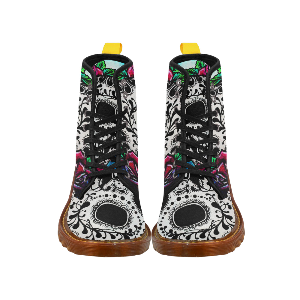 sugar skull Martin Boots For Women Model 1203H