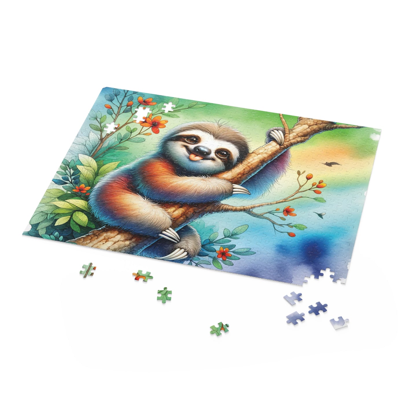 Personalised/Non-Personalised Puzzle, Sloth (120, 252, 500-Piece)