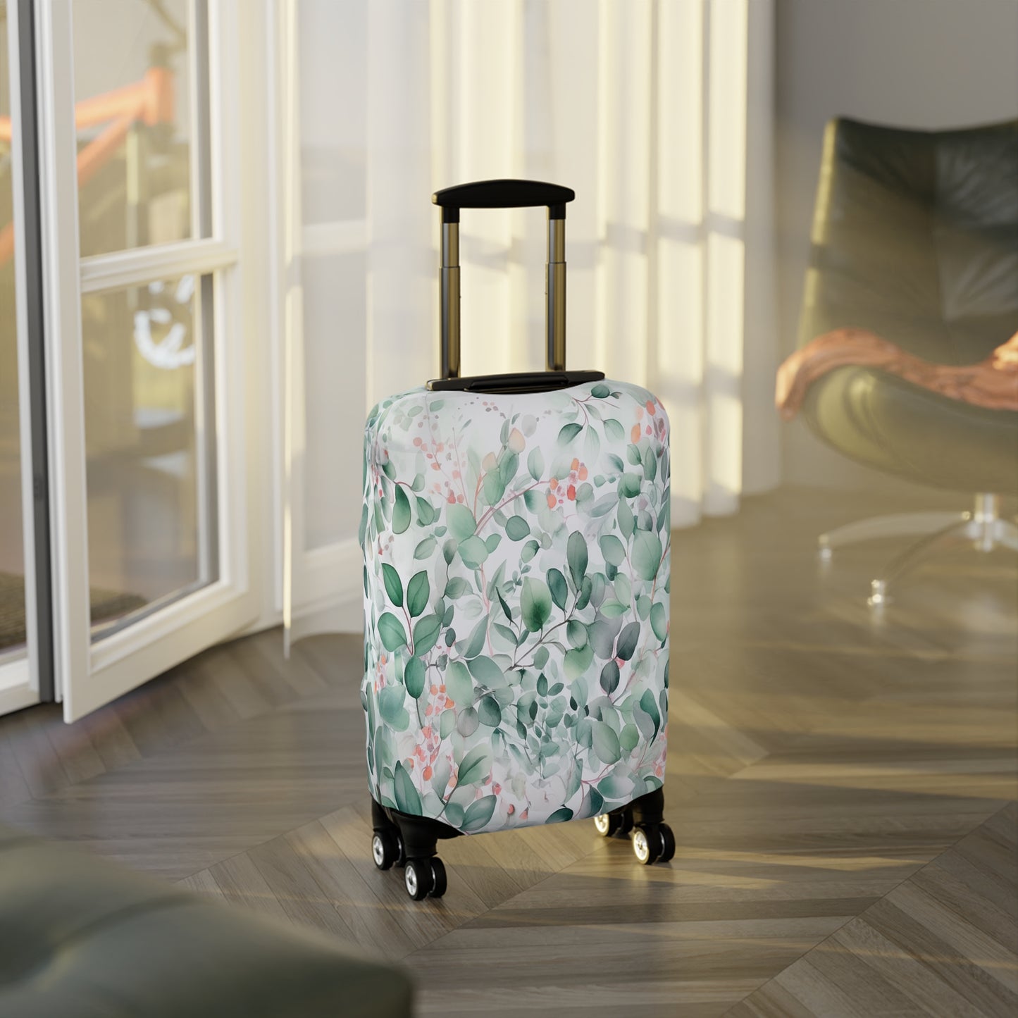 Luggage Cover, Eucalyptus Leaves, awd-344