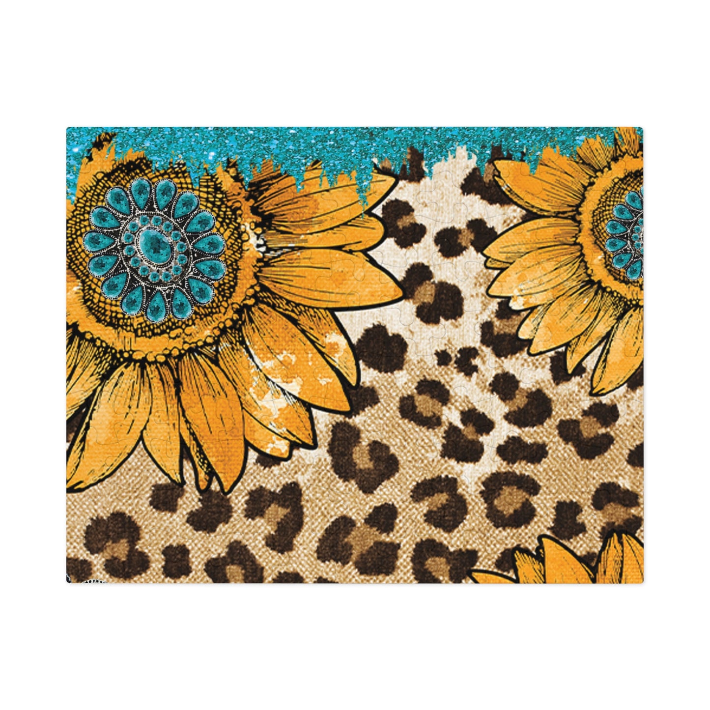 Puzzle, Western, Sunflowers, Personalised/Non-Personalised (30, 110, 252, 500,1000-Piece) awd-604