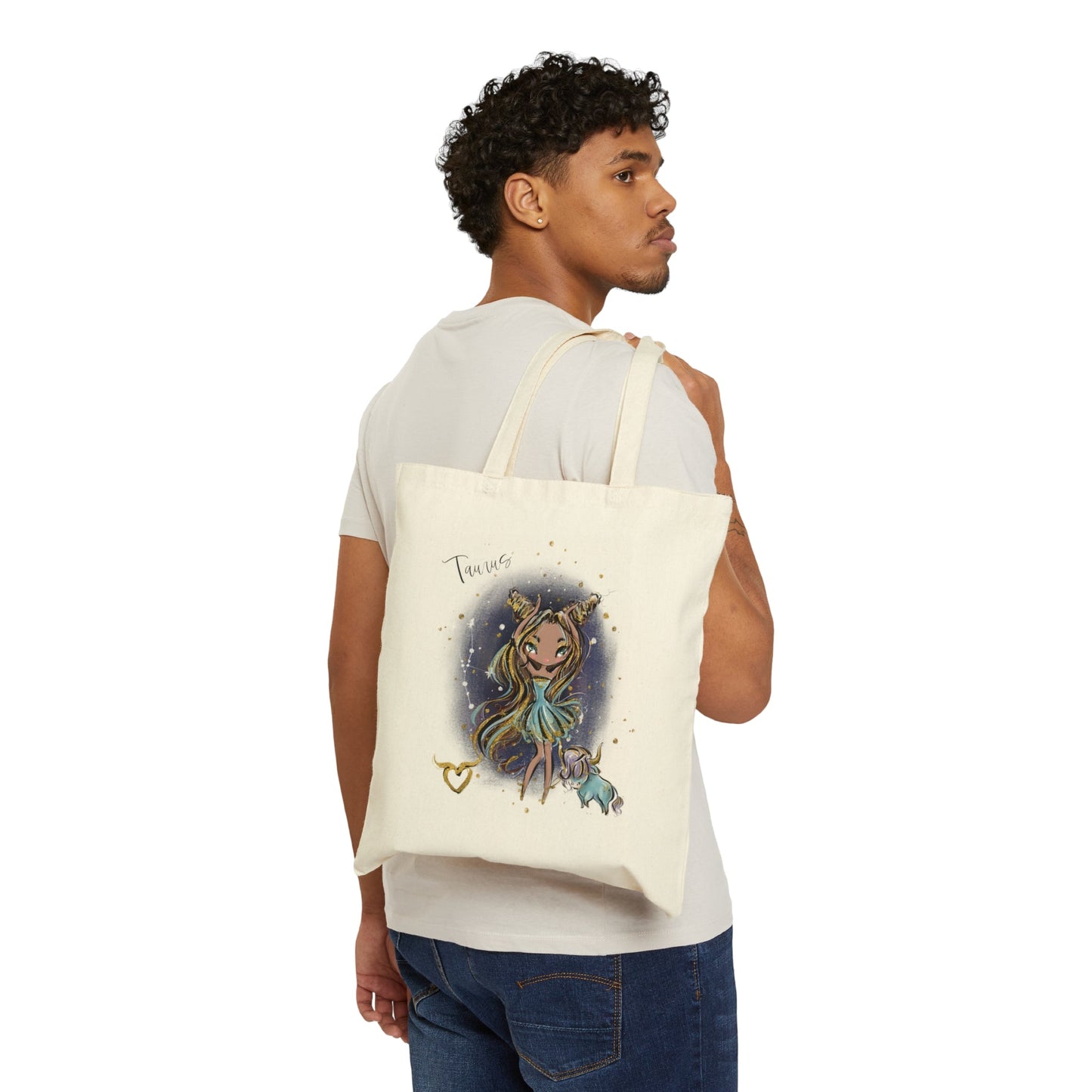 Canvas Tote Bag, Zodiac, Taurus