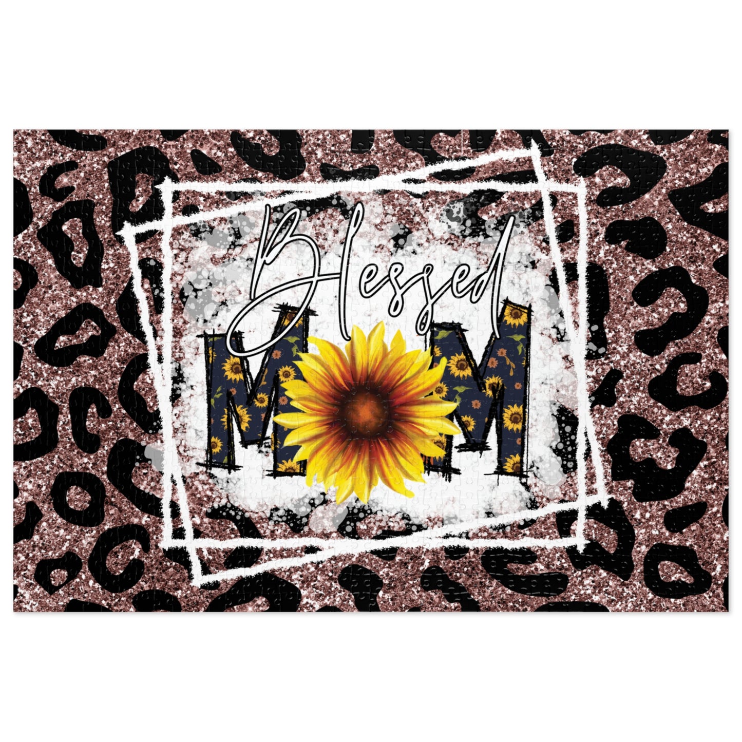 Jigsaw Puzzle, Sunflower, Mom, Personalised/Non-Personalised (30, 110, 252, 500,1000-Piece)