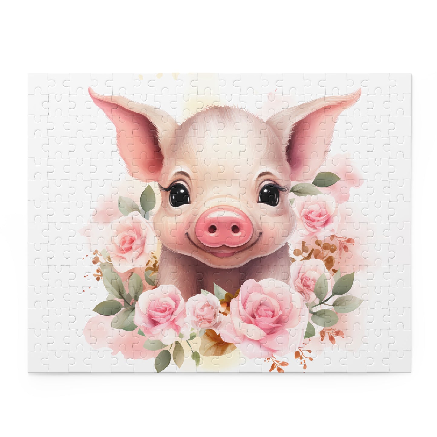 Personalised/Non-Personalised Puzzle, Pig (120, 252, 500-Piece)