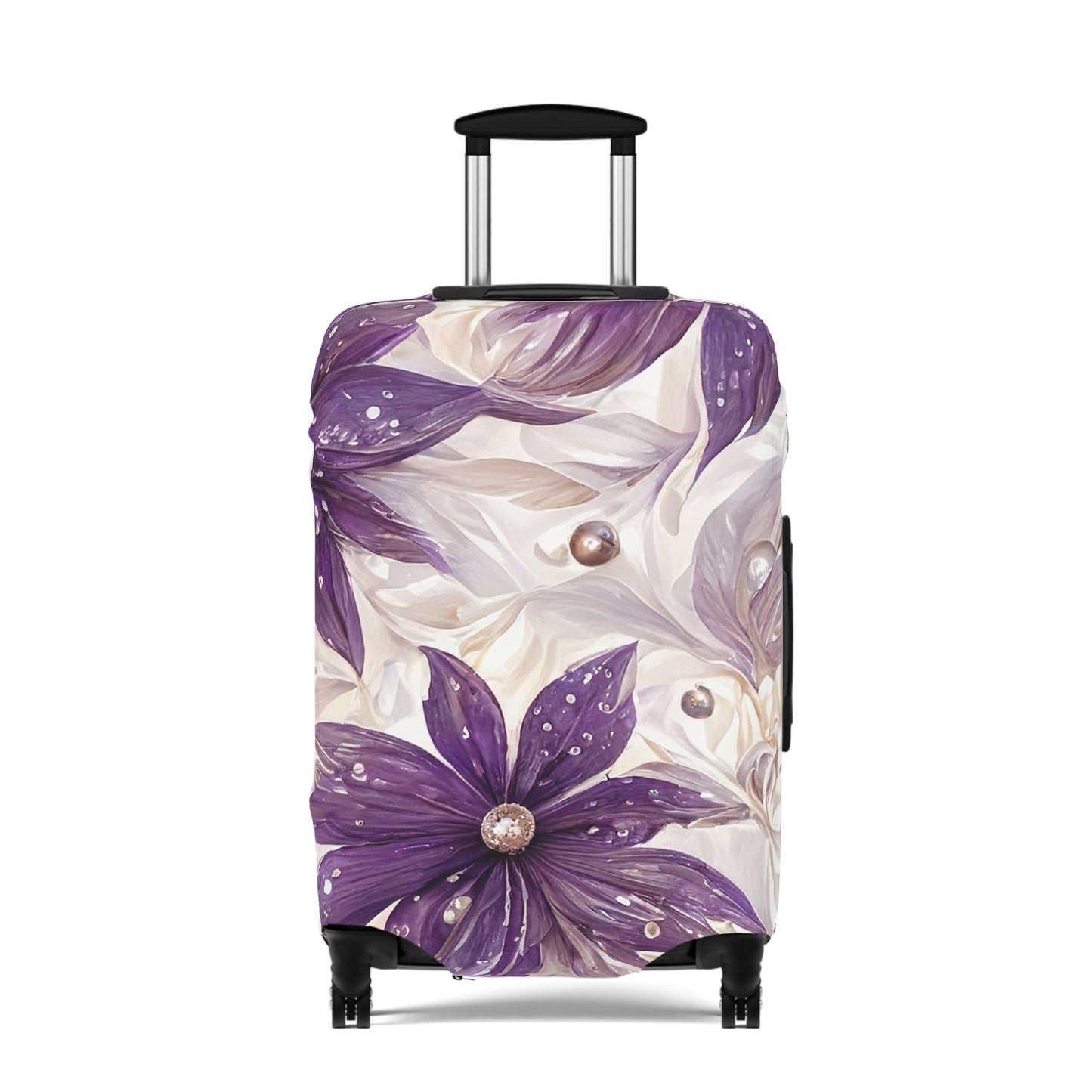 Luggage Cover, Purple Floral