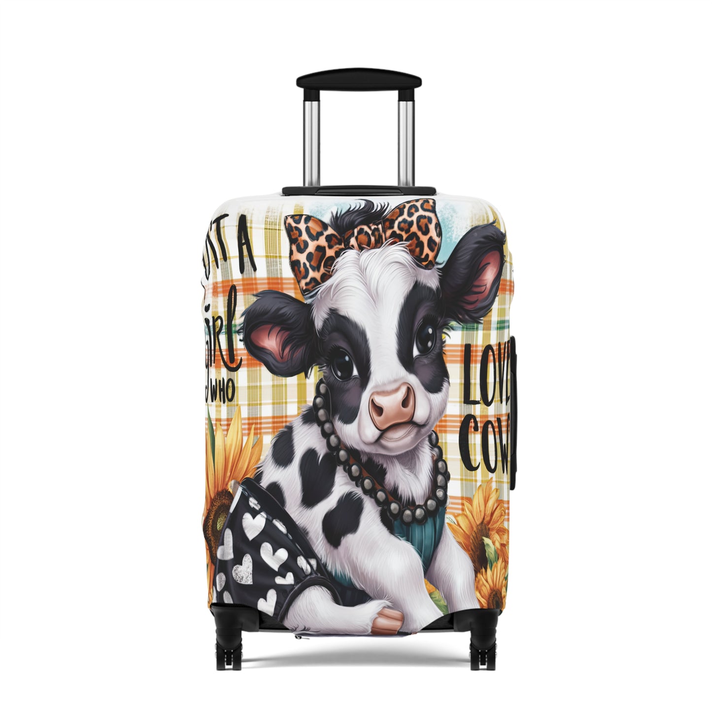 Luggage Cover, Just a Girl who Loves Cows, awd-3090