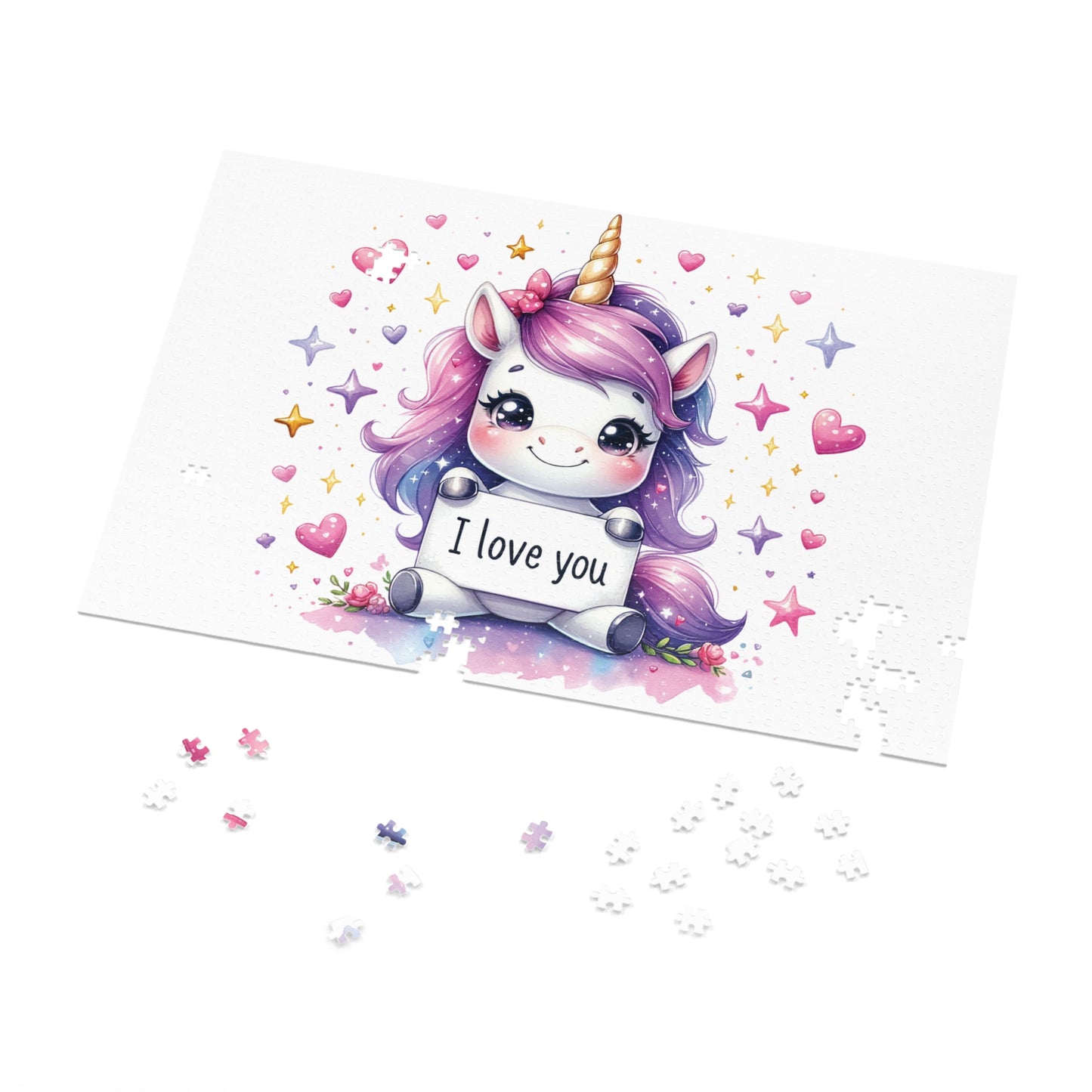 Jigsaw Puzzle, Unicorn, Personalised/Non-Personalised (30, 110, 252, 500,1000-Piece)