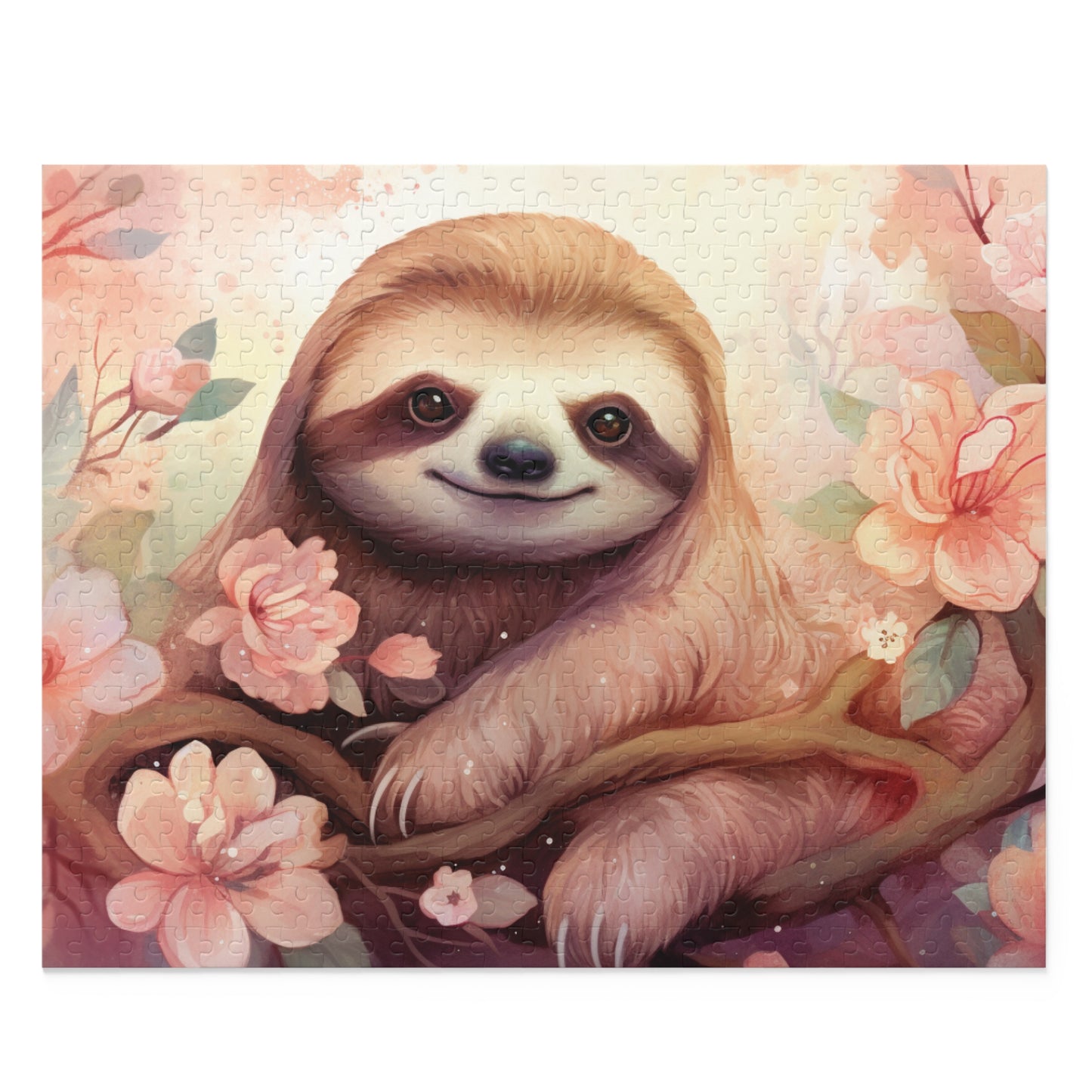 Personalised/Non-Personalised Puzzle, Sloth (120, 252, 500-Piece)